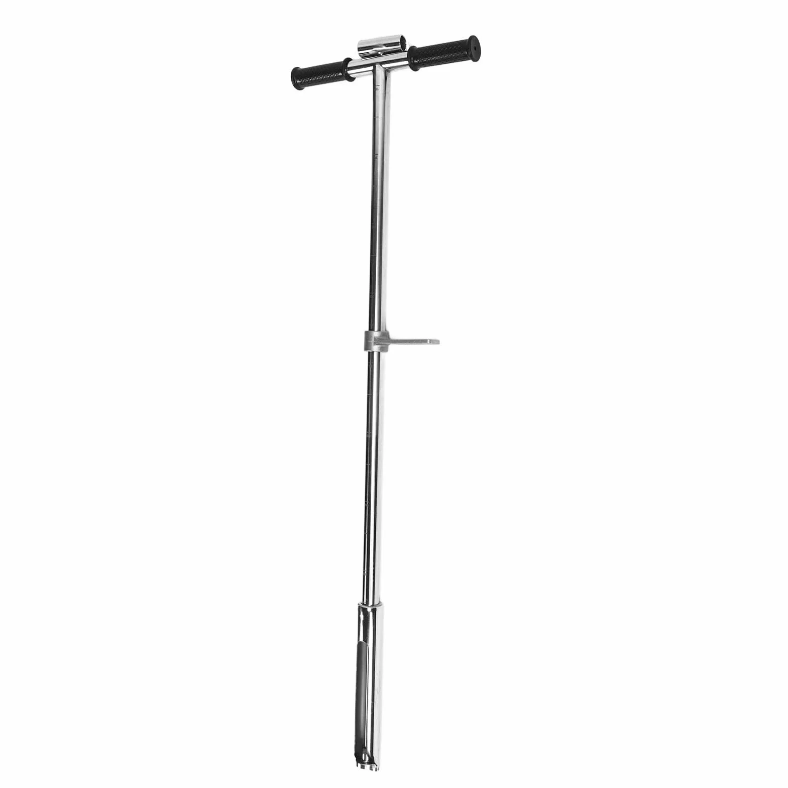 Wakects Sonda do badania gleby, sonda do próbkowania gleby ze stali nierdzewnej, 105 cm, zestaw do testowania gleby w stylu T, z pedałem i uchwytem, wlot 38 mm do pobierania próbek gleby, pielęgnacji