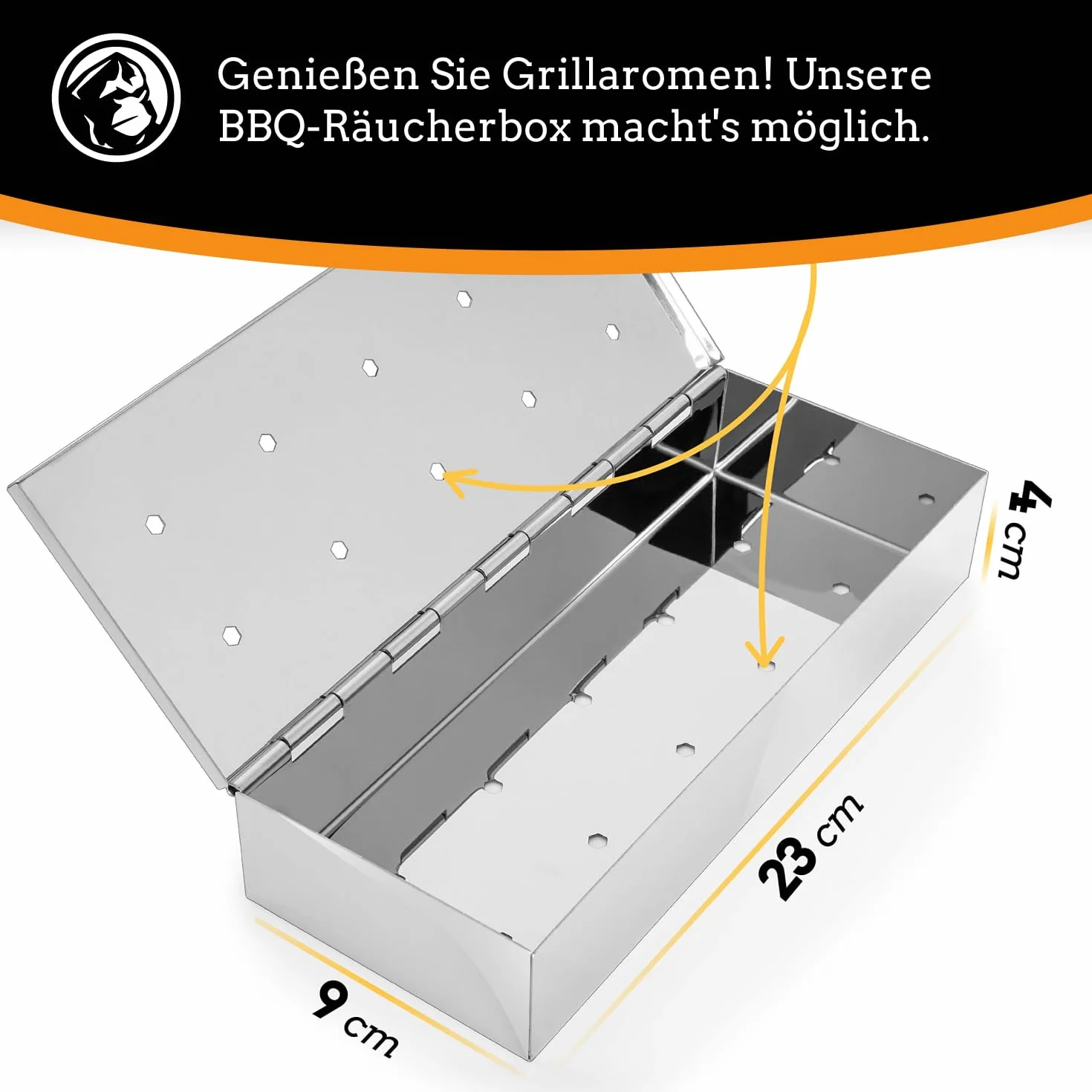 Mountain Grillers Pojemnik do wędzenia ze stali nierdzewnej do grilla