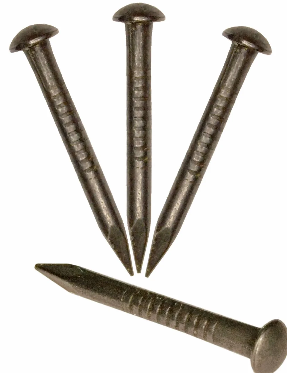Fuxxer® 50 x antyczne gwoździe z mosiądzu w stylu vintage, brąz, 22 mm x 2 mm, zestaw 50 sztuk