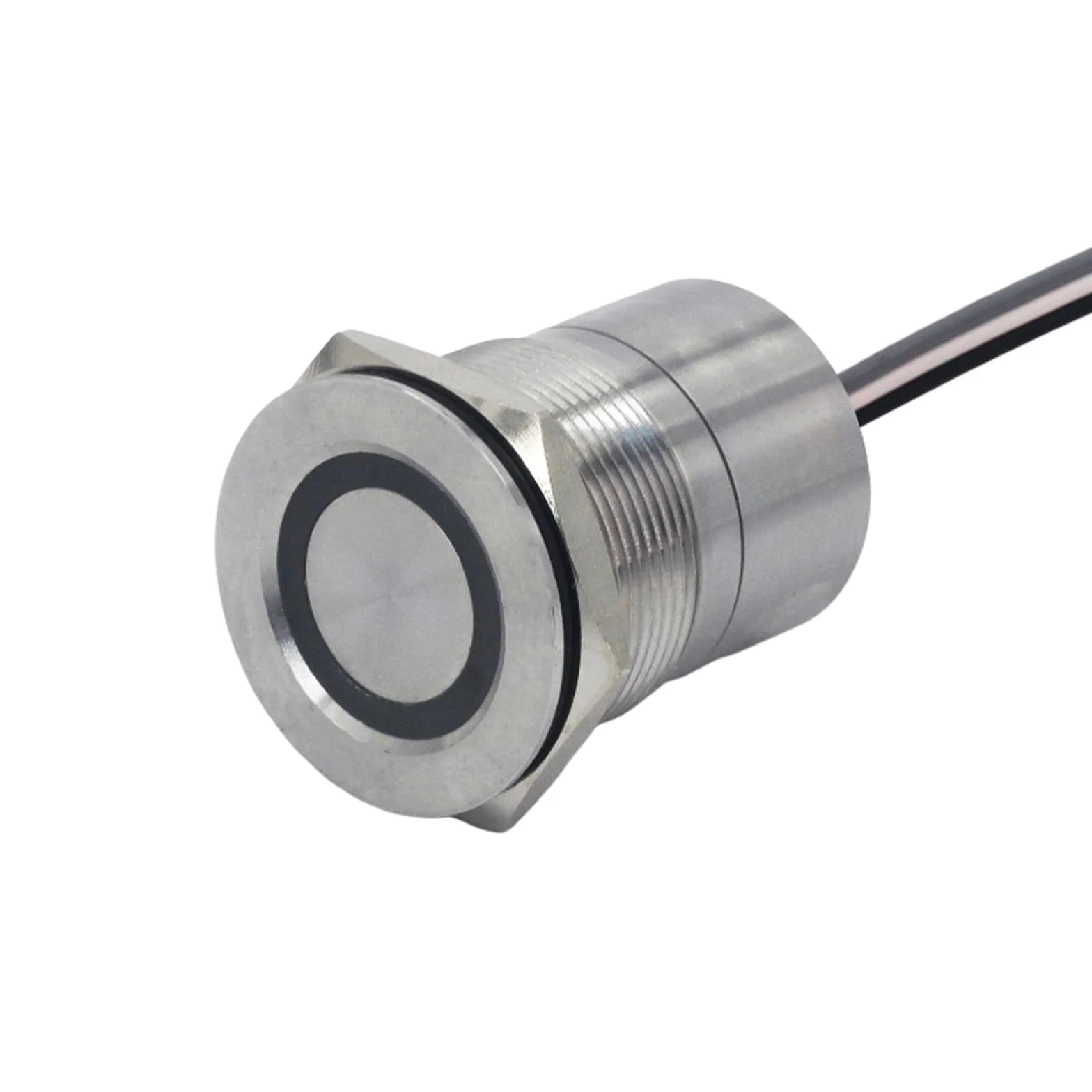 1 sztuk/inteligentny przełącznik czujnika dotykowego 12 V zatrzaskowe czujniki chwilowe przycisk 16/19/22/25/30 mm DC 6 V 24 V | Czerwona dioda LED, 22 mm