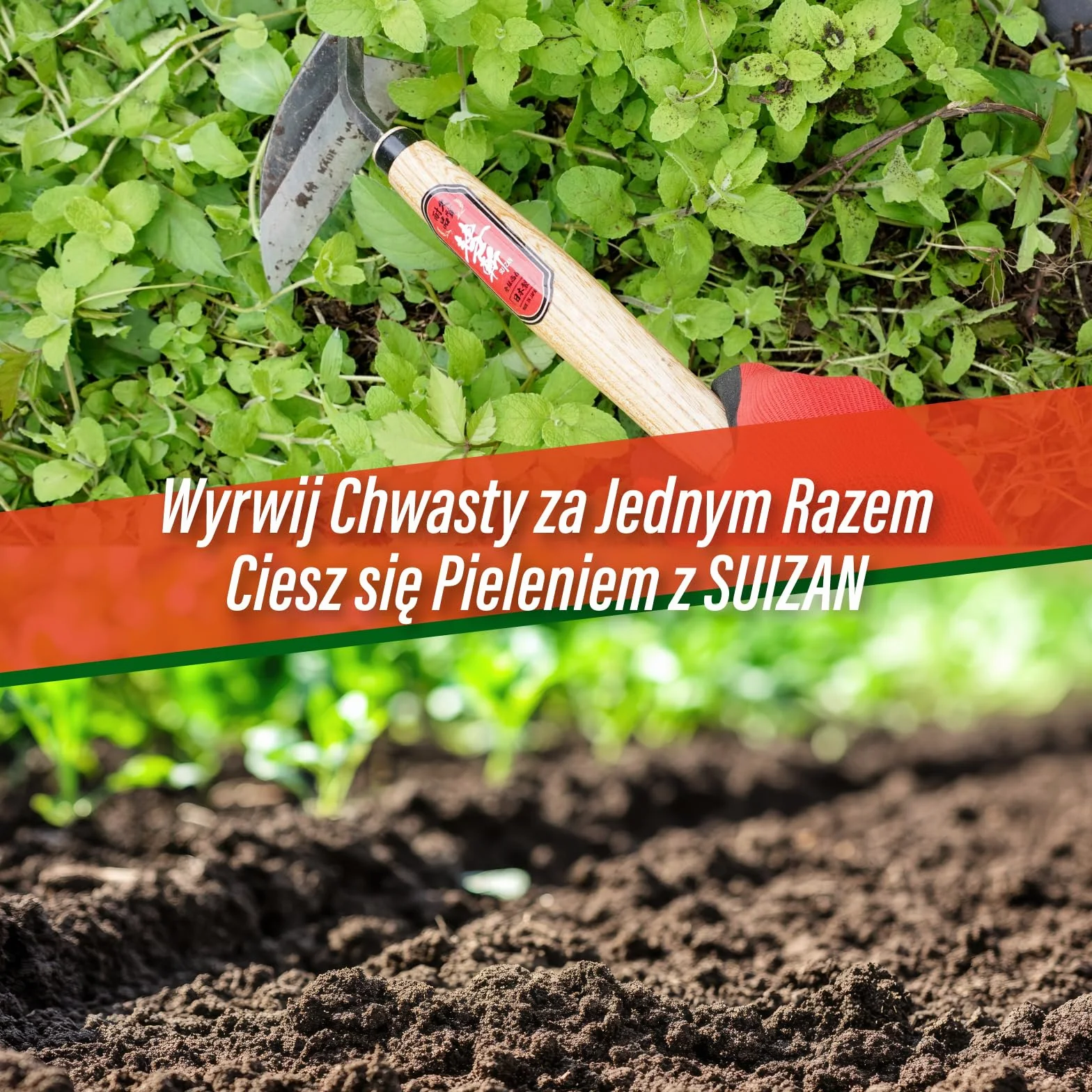 SUIZAN Sierp do pielenia Nejiri Kama 330 mm Profesjonalna japońska motyczka Wyrywacz chwastów Narzędzia ogrodnicze