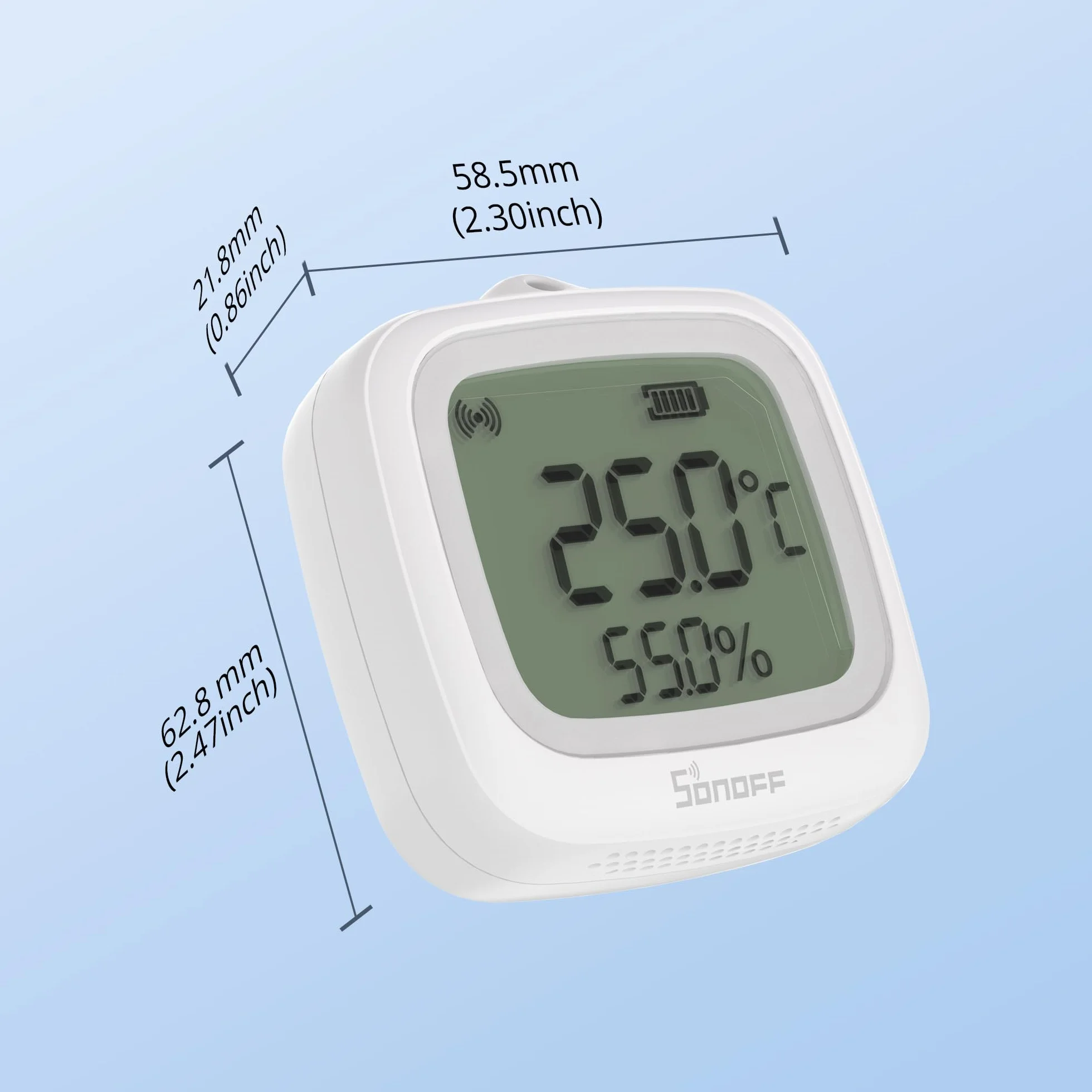 SONOFF SNZB-02WD IP65 Zigbee Sensor Temperatury i Wilgotności wodoodporny