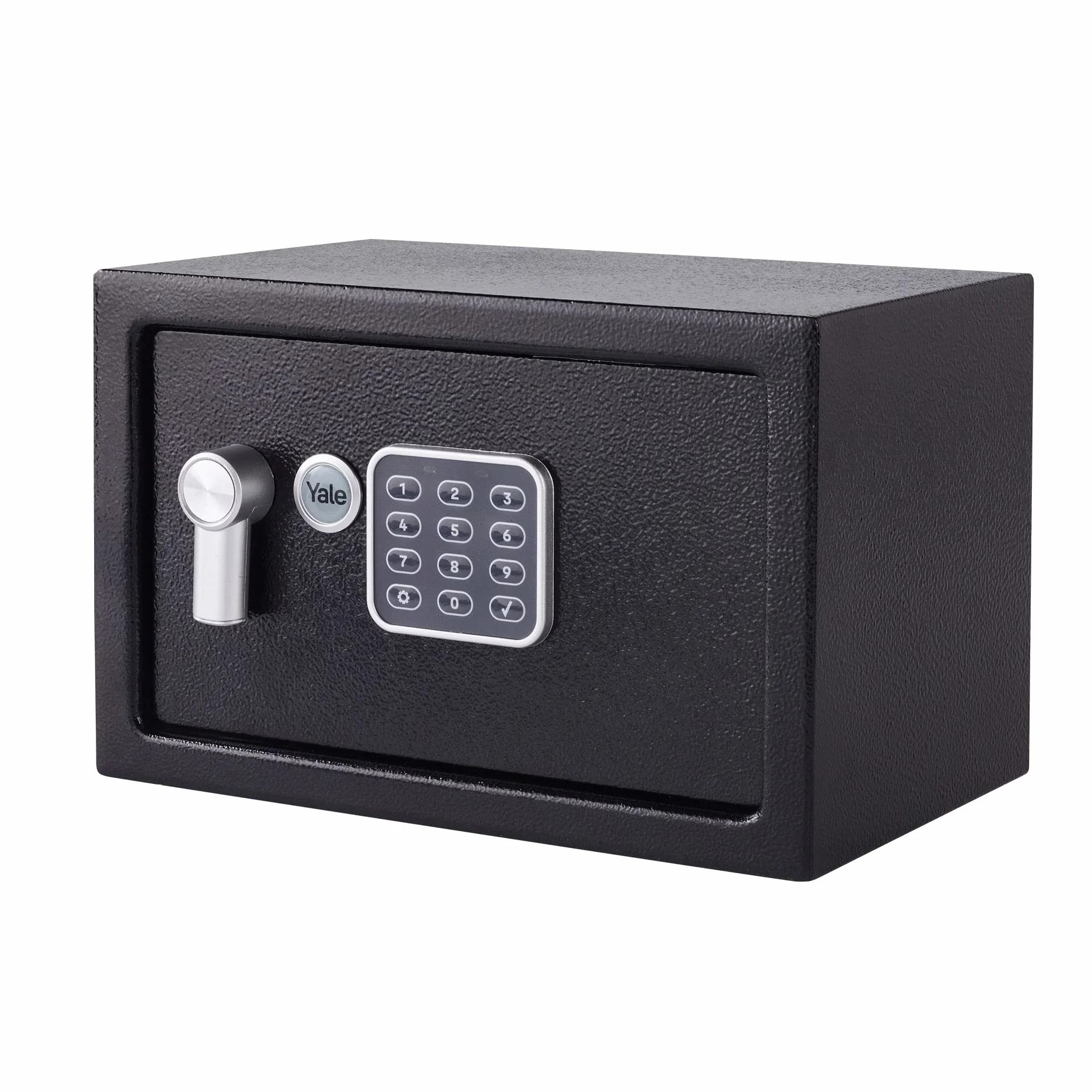 Yale YSV/200/DB2 Sejf Podstawowy Meblowy Mały, Sejf Domowy, Elektroniczna Klawiatura, 15mm Stalowe Rygle, 31x20x20 cm (dł. x szer. x wys.), Czarny