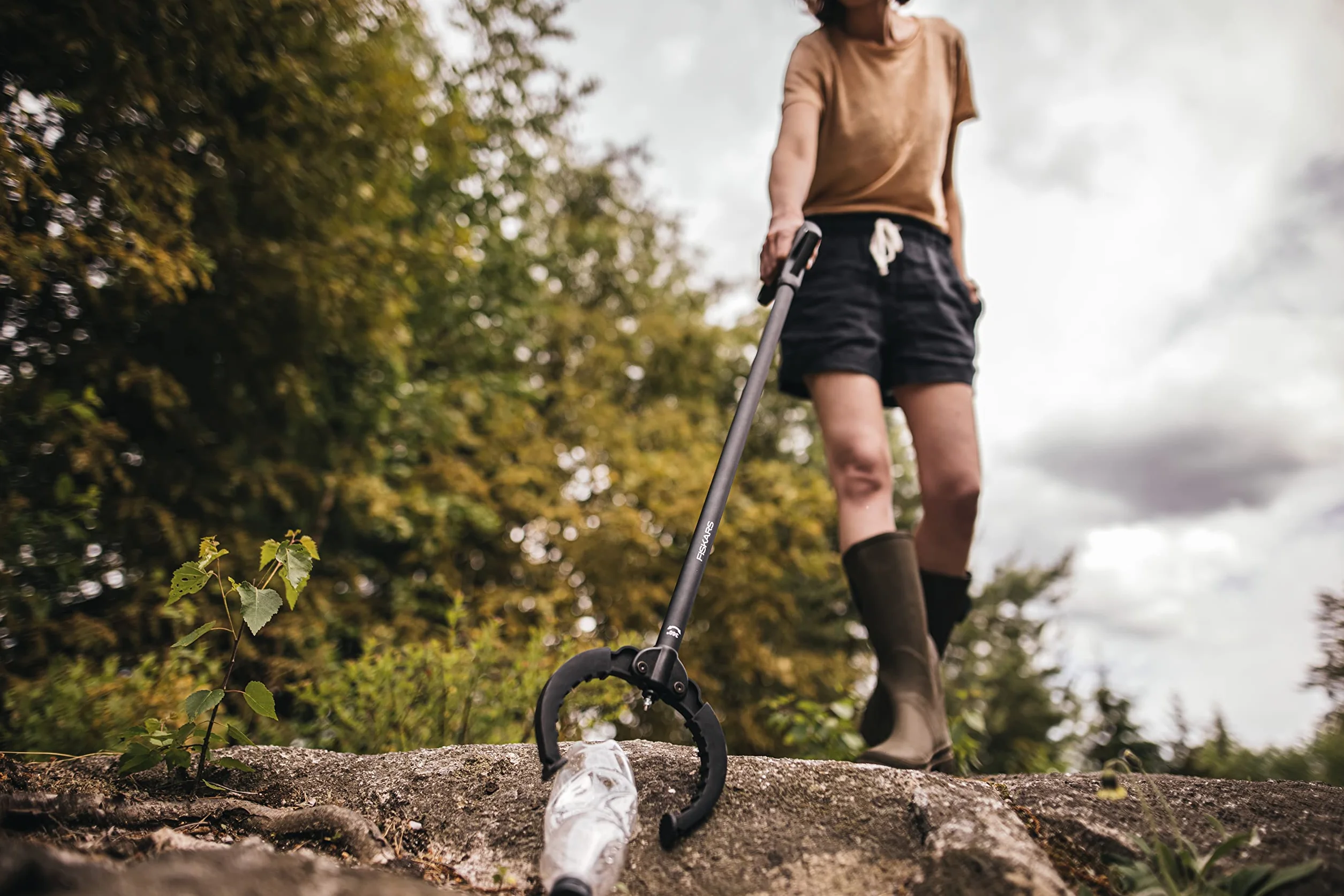 Fiskars Chwytak Stal 87,5 cm Czarny