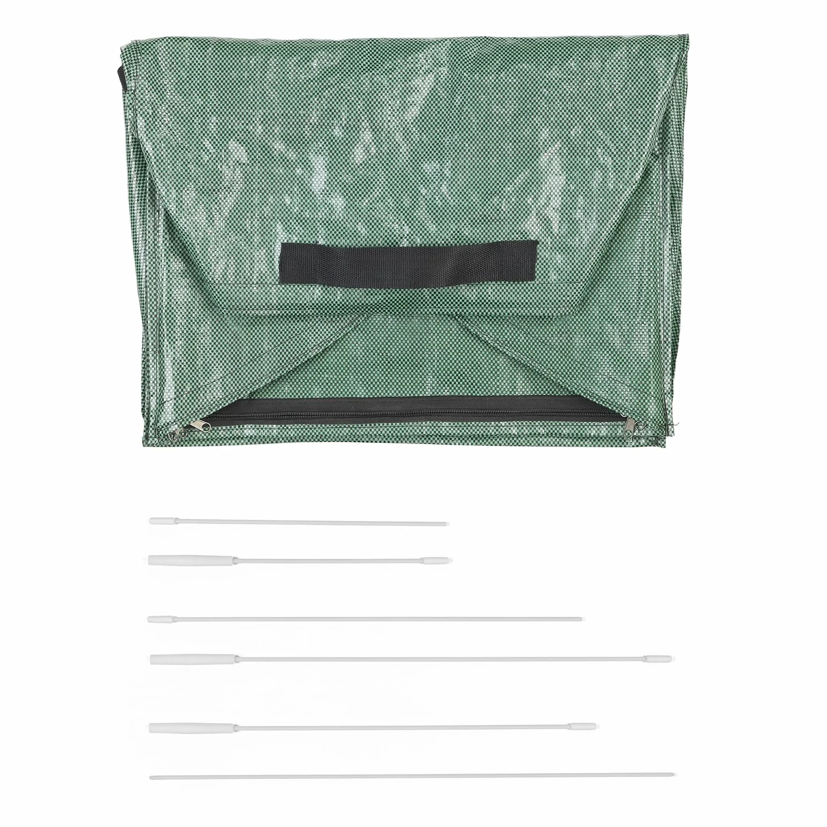 Narzędzie ogrodowe XL z krawędzią zamiatającą PP i włókno szklane 50x35x75 cm zielony