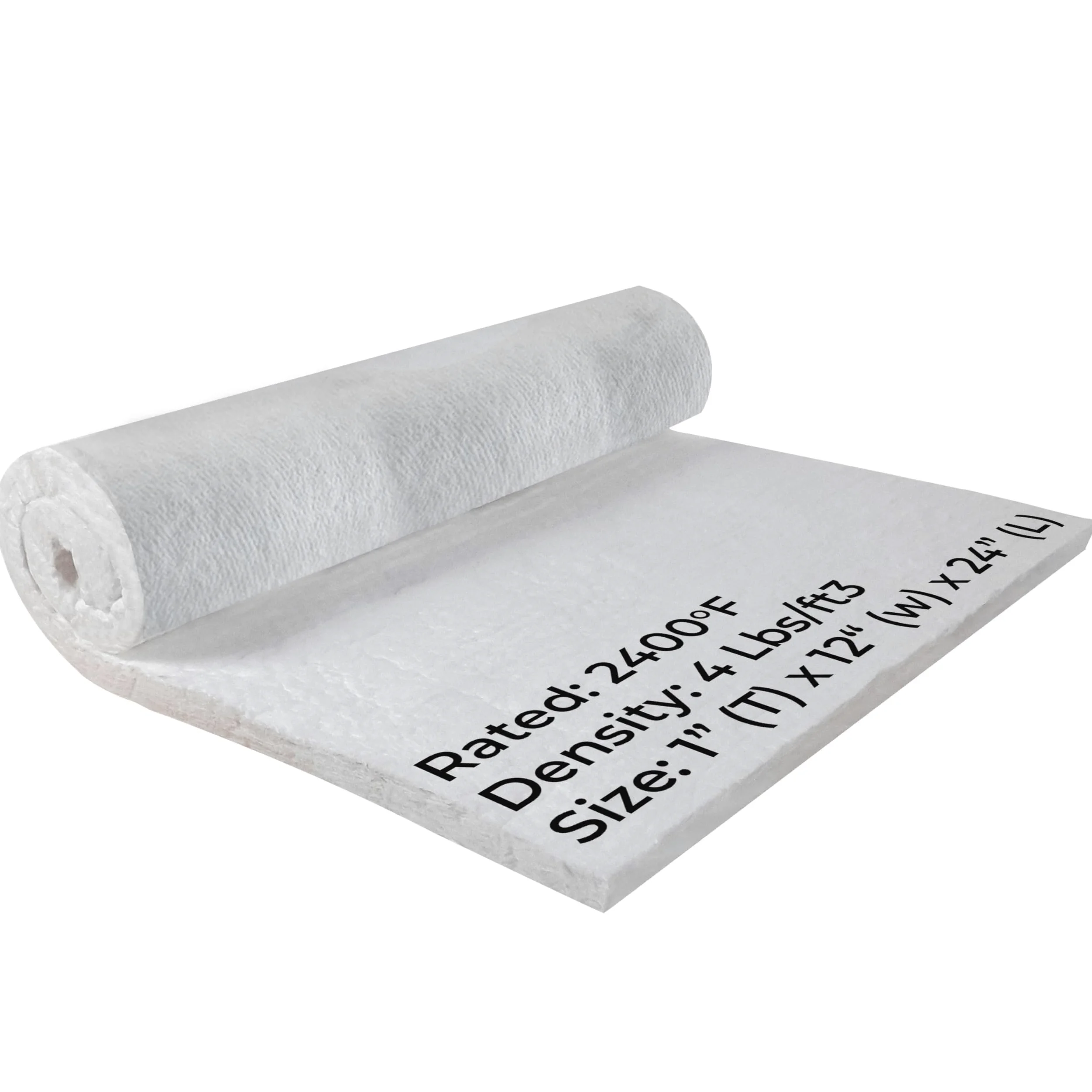 Simond Store Koc izolacyjny z włókna ceramicznego, 4# gęstość 2300F, 2,5 cm x 30,5 cm x 61 cm, izolacja ognioodporna do kominka, kuźni, pieca, pieca, pieca na drewno, pieca do pizzy