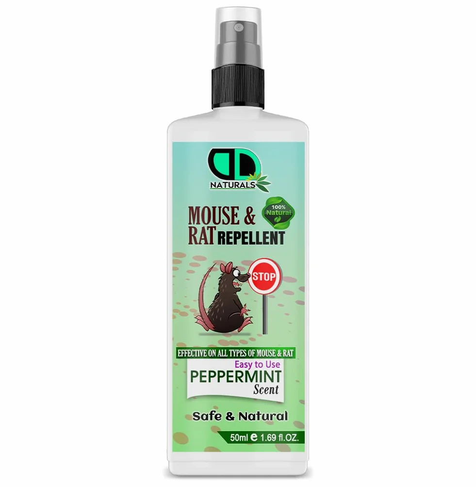 Spray odstraszający myszy i szczury z olejkiem z mięty pieprzowej, nieplamiący odstraszacz