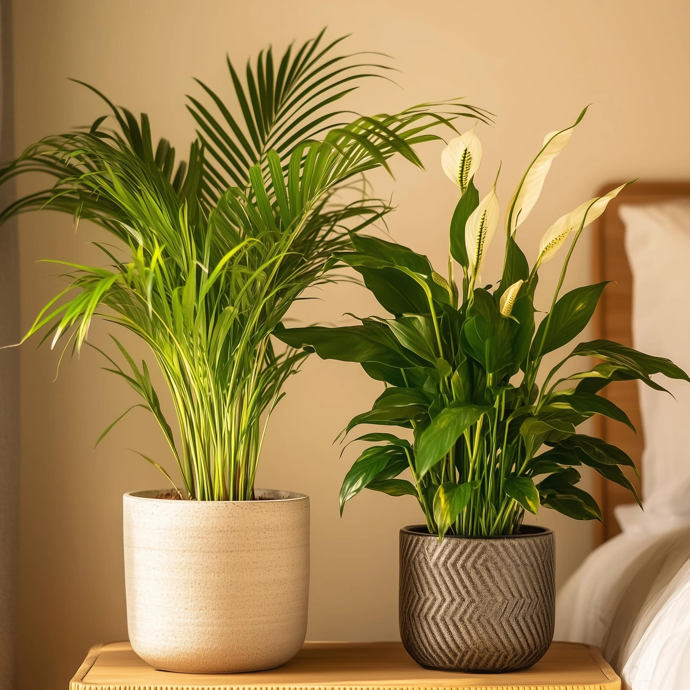 Plant in a Box Skrzydłokwiat Areca Zestaw oczyszczający powietrze Wysokość 60-75cm Doniczka 17cm