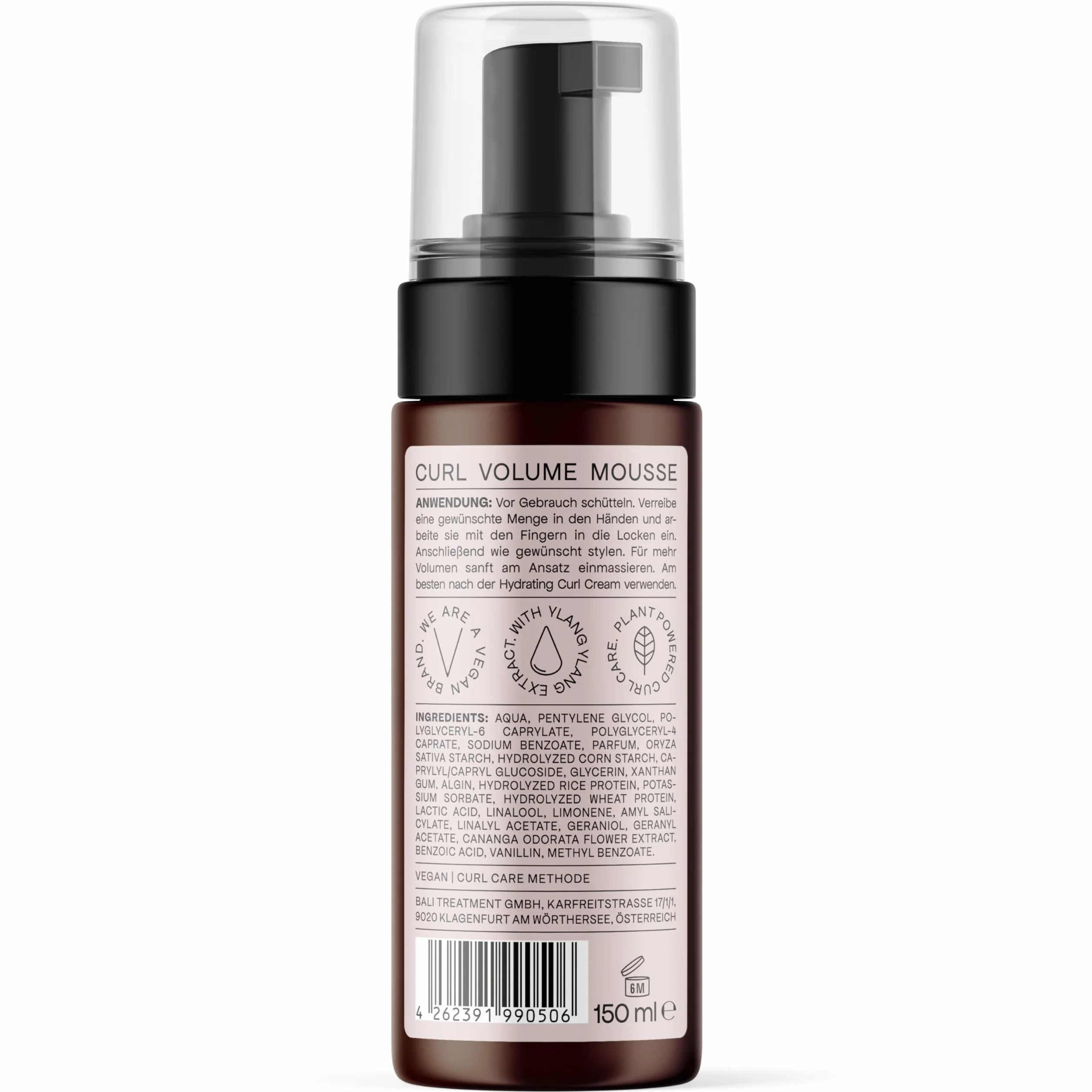 Bali Curls Curl Volume Foam – lekka pianka do stylizacji loków – przewiewna pianka do włosów o dużej objętości – pianka do włosów zapewnia dodatkową przyczepność i gładkie rezultaty stylizacji – 150