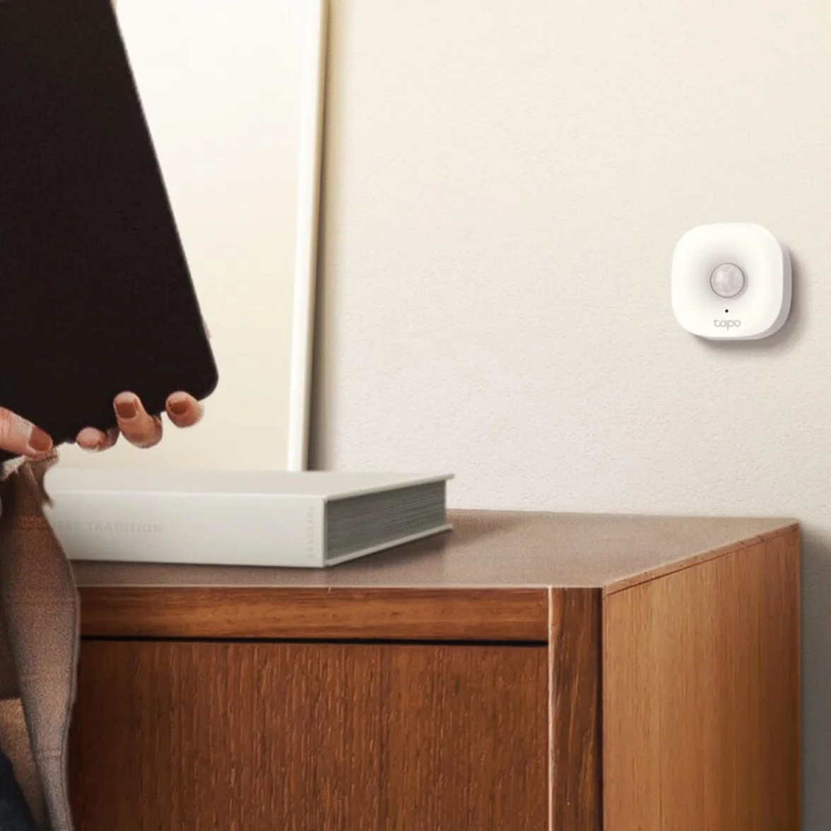 TP-Link Tapo T100 | Inteligentny czujnik ruchu PIR | Wykrywanie w czasie rzeczywistym | 120° kąt detekcji | Wymaga huba Tapo H100