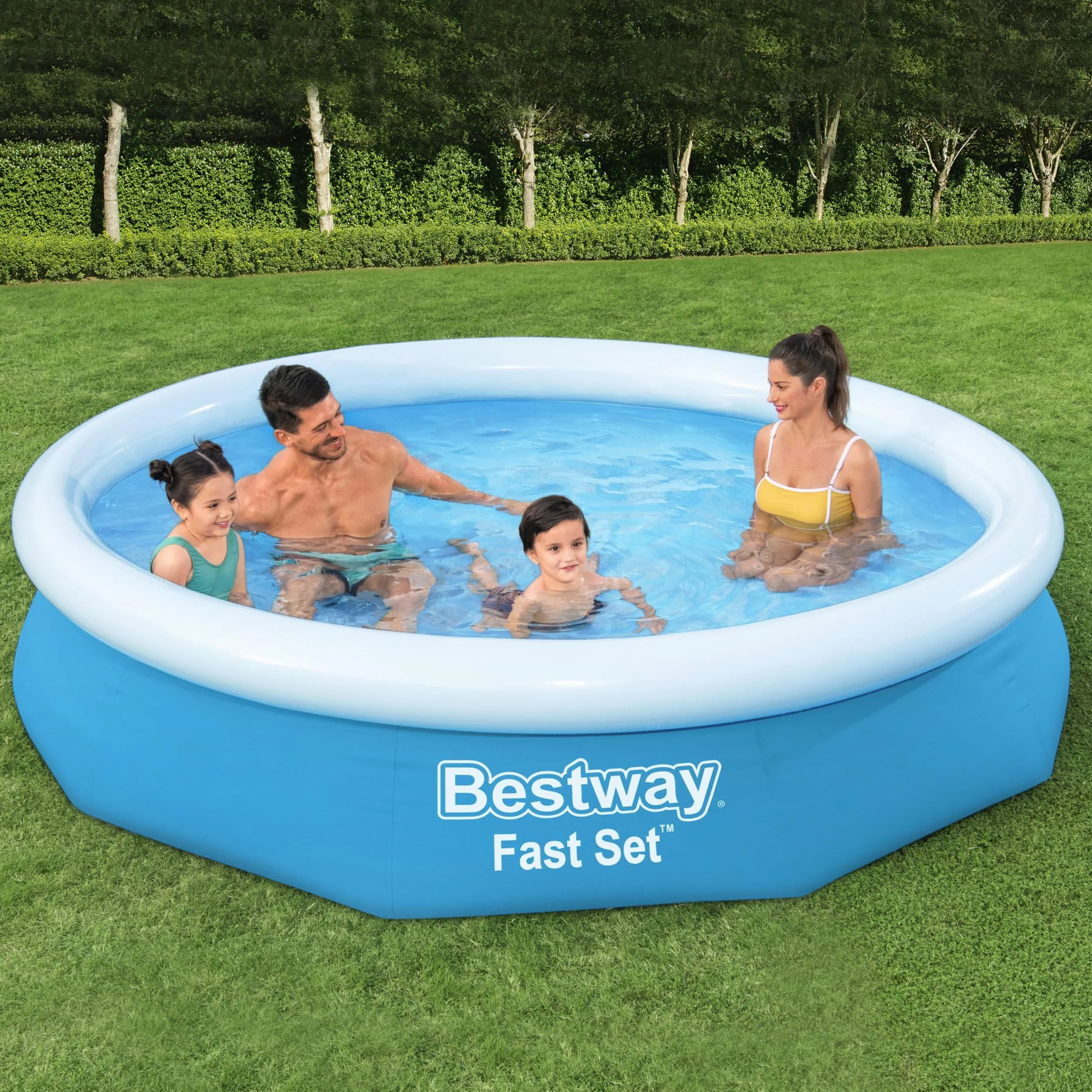 Bestway Zestaw stałych basenów z pompką filtrującą Ø 305 x 66 cm, niebieski, okrągły
