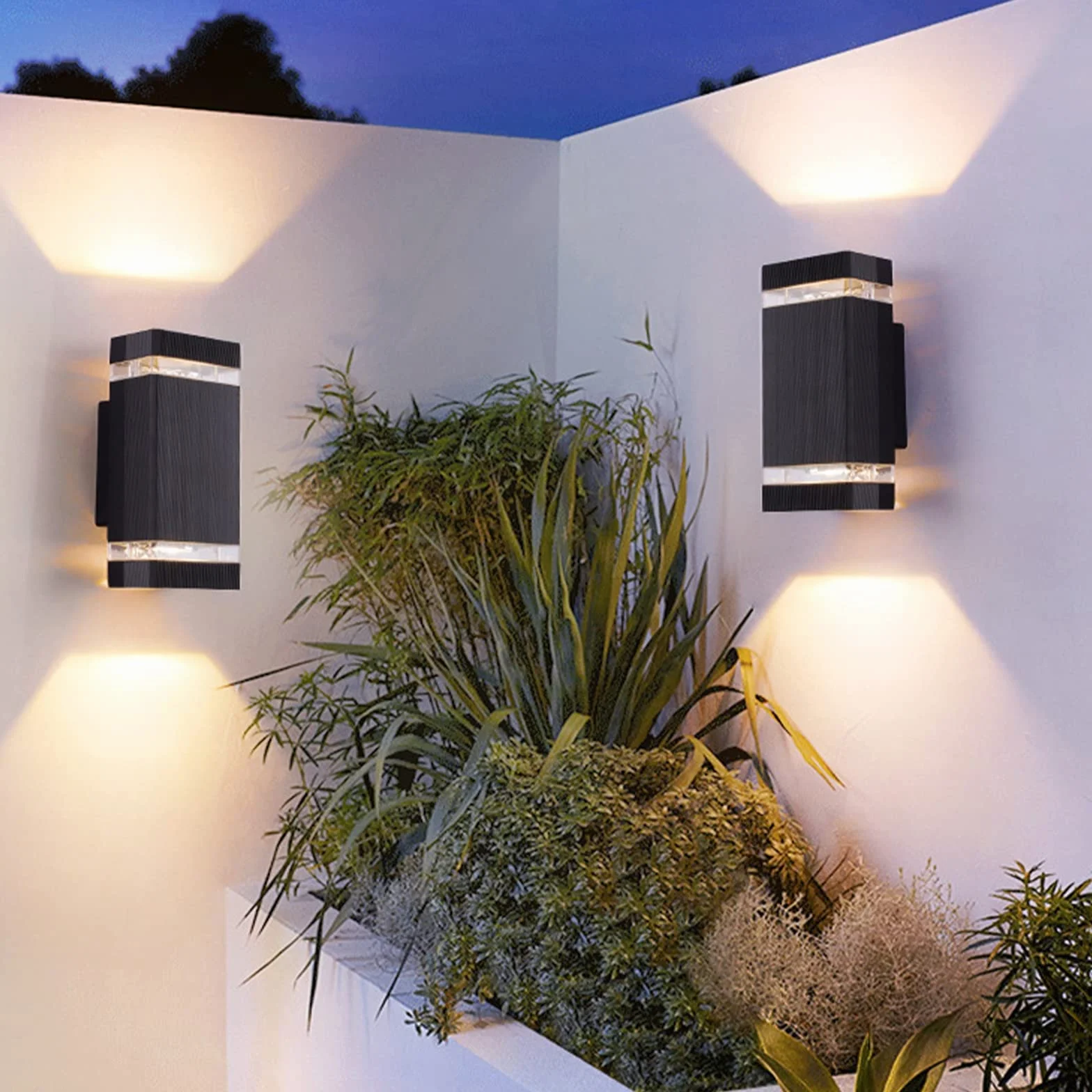 Up Down Wall Light Indoor Black, 10W Led Outdoor Wall Lamp Ip65 Wodoodporna, Aluminiowa Sypialnia Wall Spot Light Z Akrylowym Kloszem, Kinkiet Ścienny Ciepły Biały 3000K