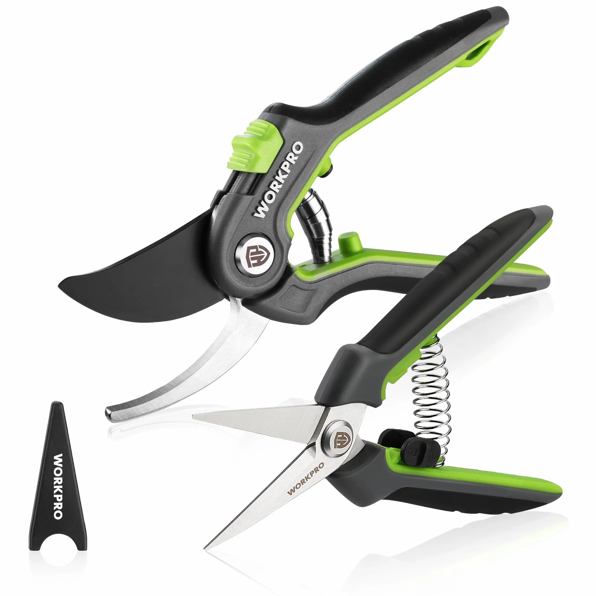 WORKPRO SK5 Bypass 2-Częściowy Zestaw Narzędzi Ogrodowych, Sekator 210 mm, Nożyce 160 mm