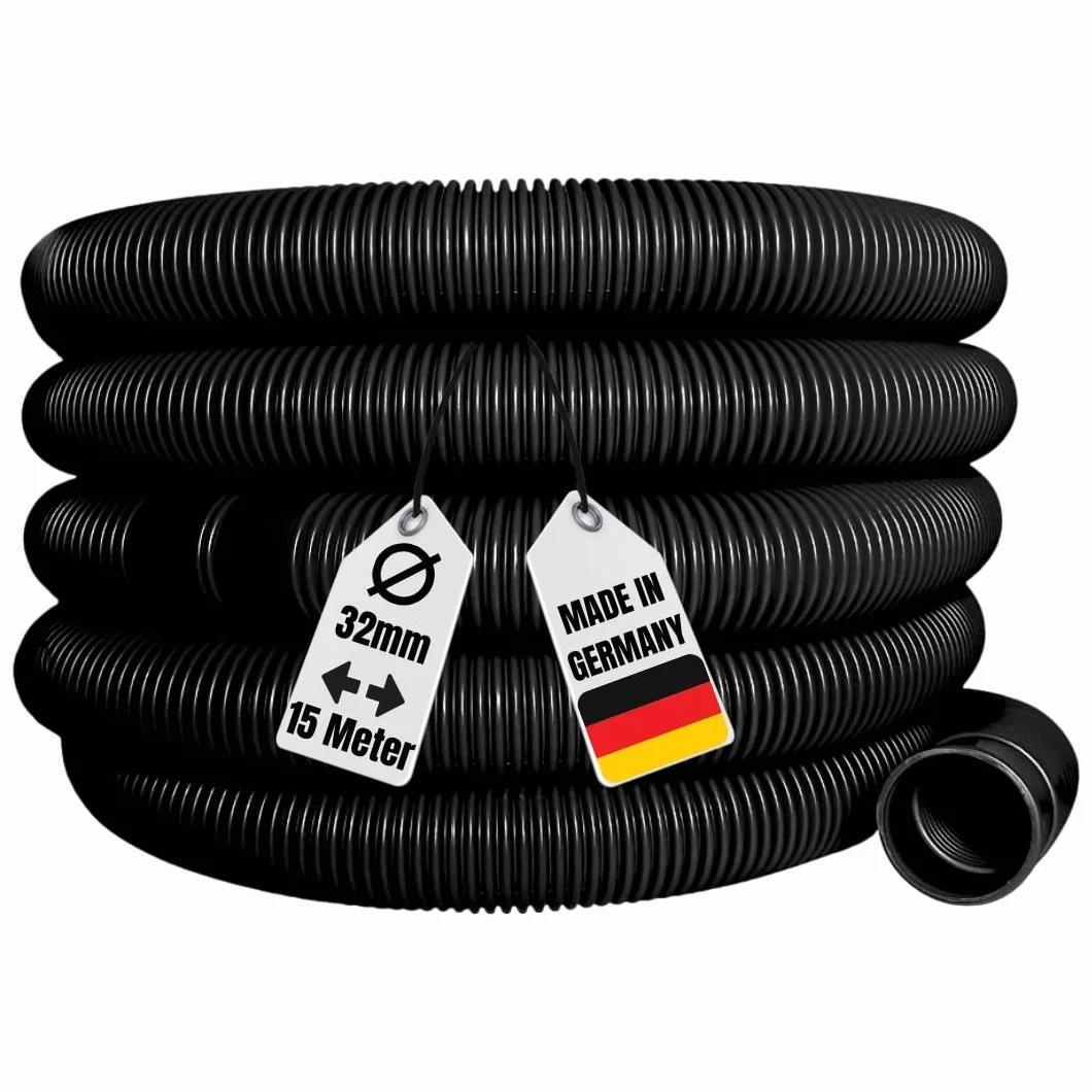 AquaOne wąż basenowy 32 mm 1 1/4 cala 15 m czarny