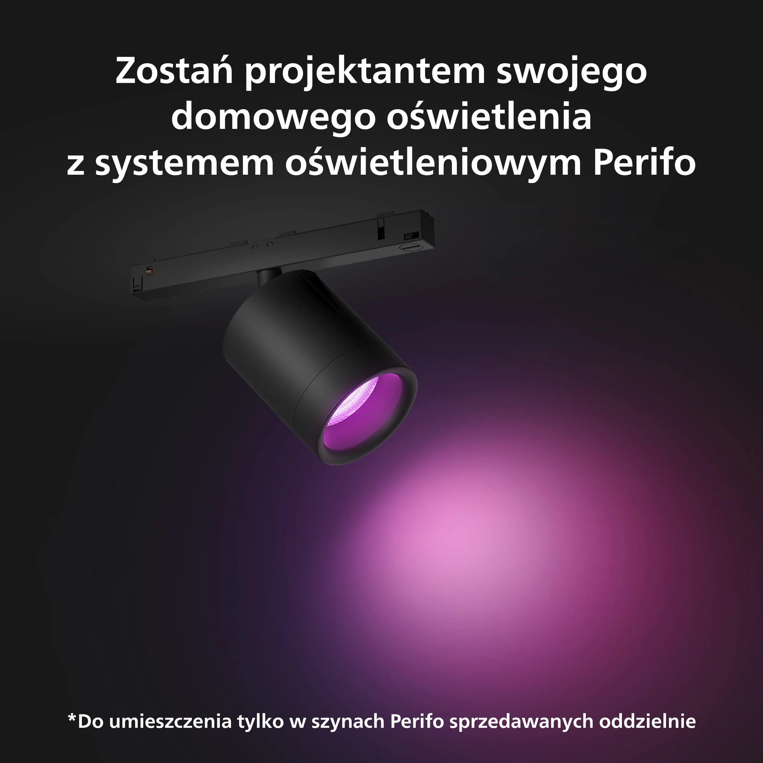 Philips Hue White and color ambiance Reflektor Perifo (czarny)