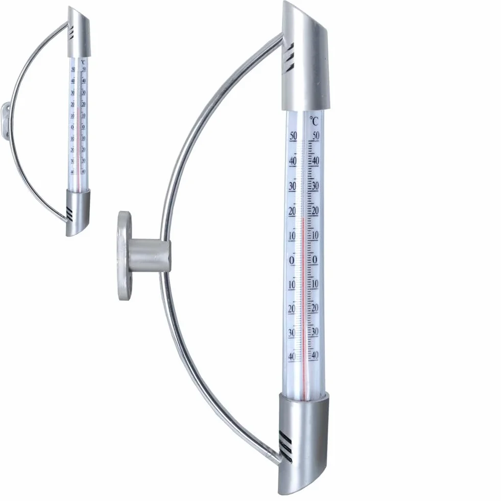 ORION GROUP Termometr zewnętrzny analogowy 24 cm srebrny