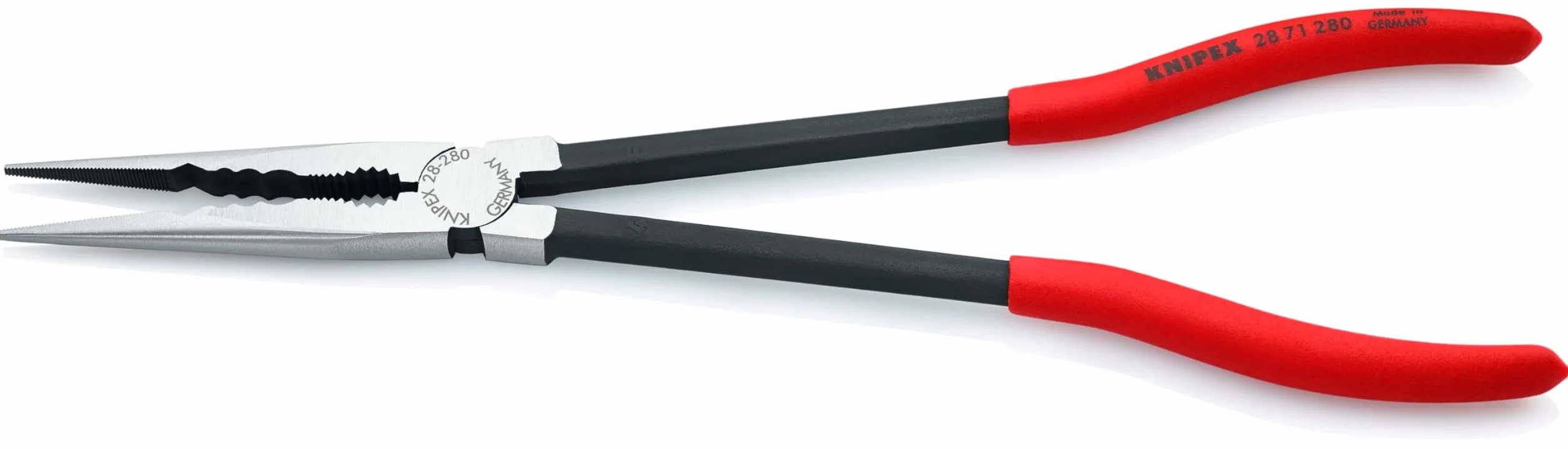 KNIPEX Szczypce płaskie montażowe z profilem poprzecznym z tworzywa sztucznego, powlekane 280 mm, 28 71 280