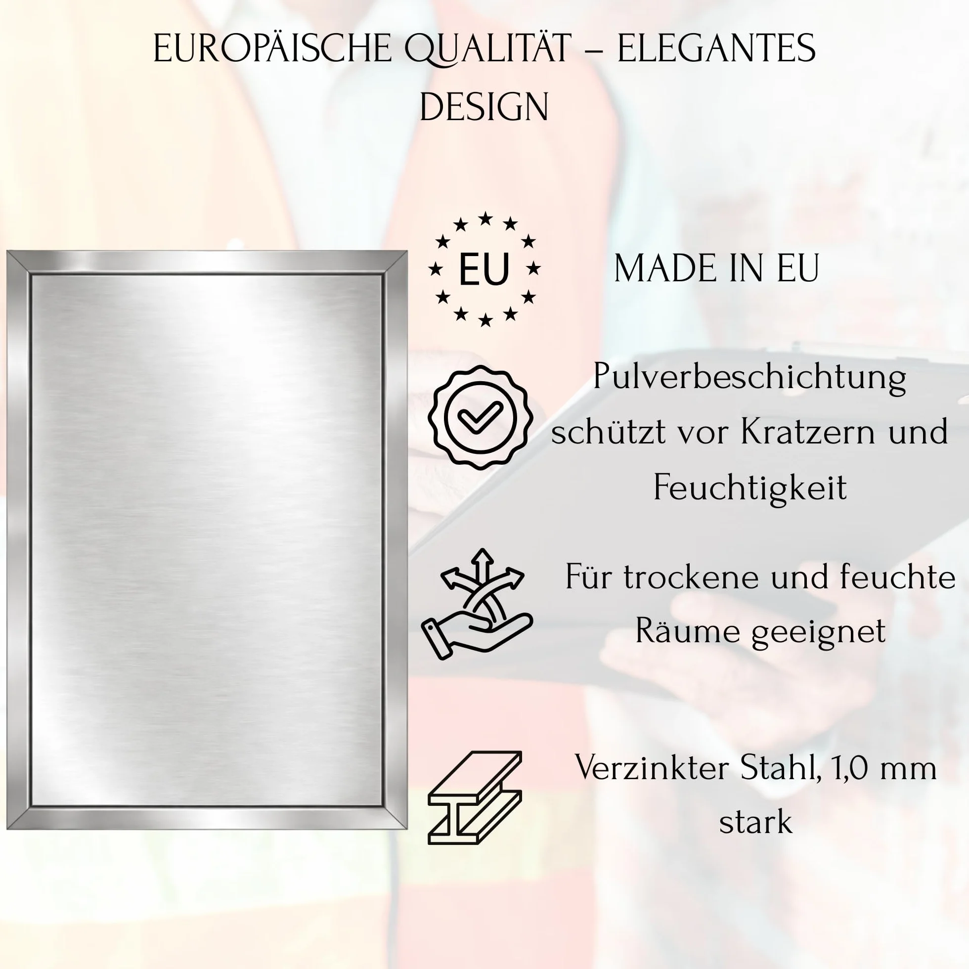 TMALASER Drzwi rewizyjne metalowe 30 x 40 cm stal nierdzewna – klapa rewizyjna Inox 300 x 400 mm push to open/Klick-Klack - drzwi inspekcyjne do ścian karton-gips