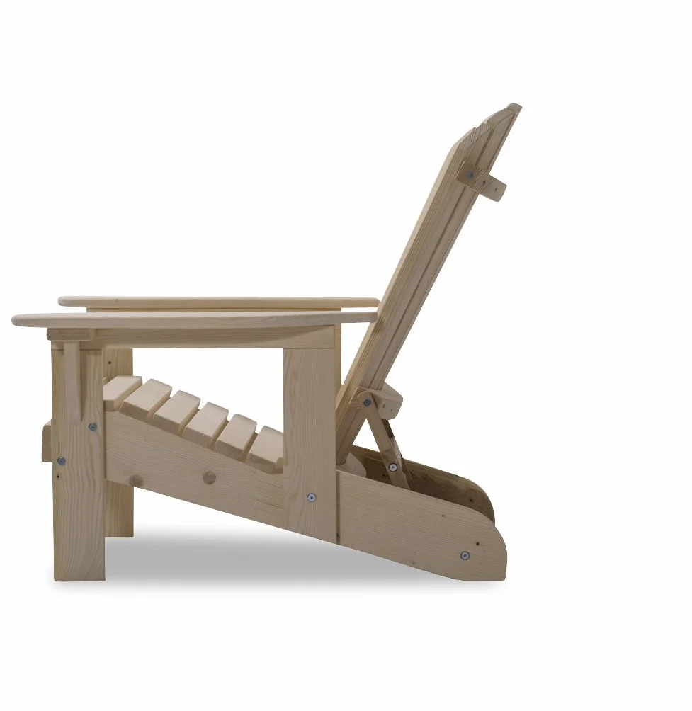 Original Dream-Chairs Adirondack krzeslo Comfort drewniany fotel na zewnątrz leżak ogrodowy 150 kg