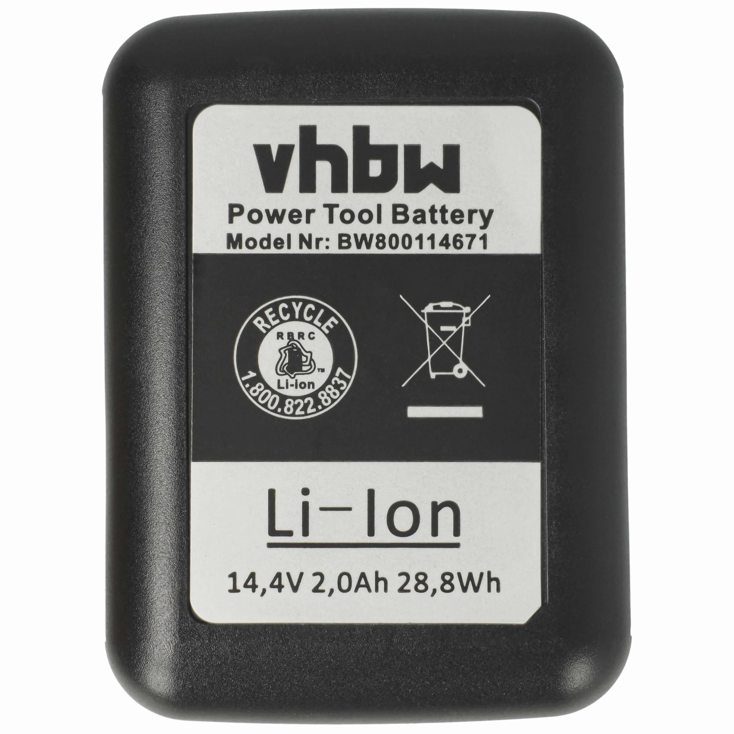 vhbw Akumulator litowo-jonowy 2000 mAh (14,4 V) kompatybilny z elektronarzędziami, narzędziami Powertools Tools Gesipa Accubird, Firebird, Firebird Gold Edition