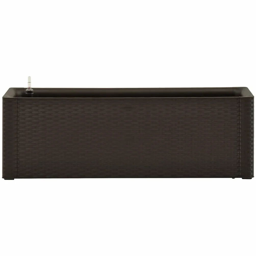 vidaXL Podwyższona donica z systemem podlewania mokka 100x43x33 cm
