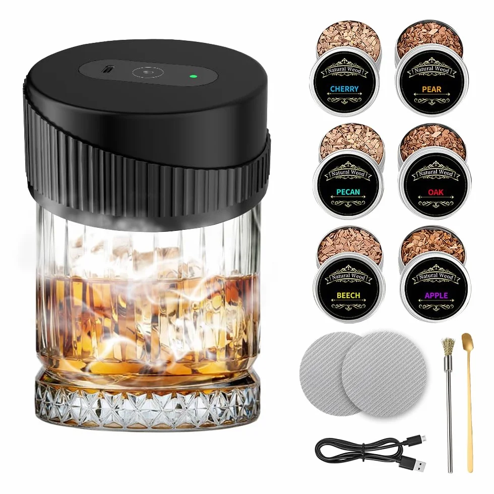 Elektryczny wędzarnia do whisky USB Akumulator Cocktail Smoker Kit