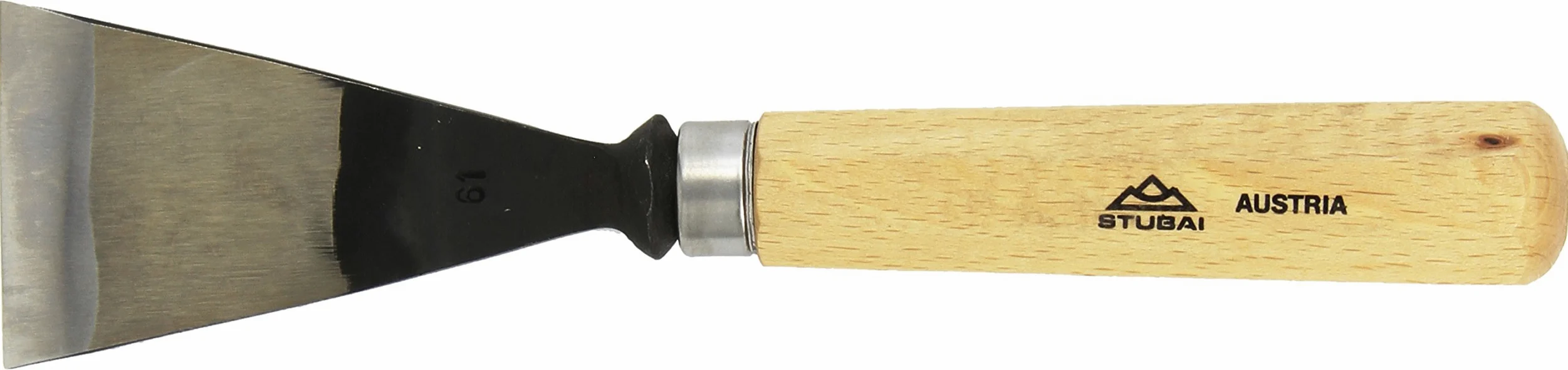 Stubai 526160 typ 46 z drewnianym uchwytem, dłuto do rzeźbienia w drewnie, złoty/beżowy, 60 mm