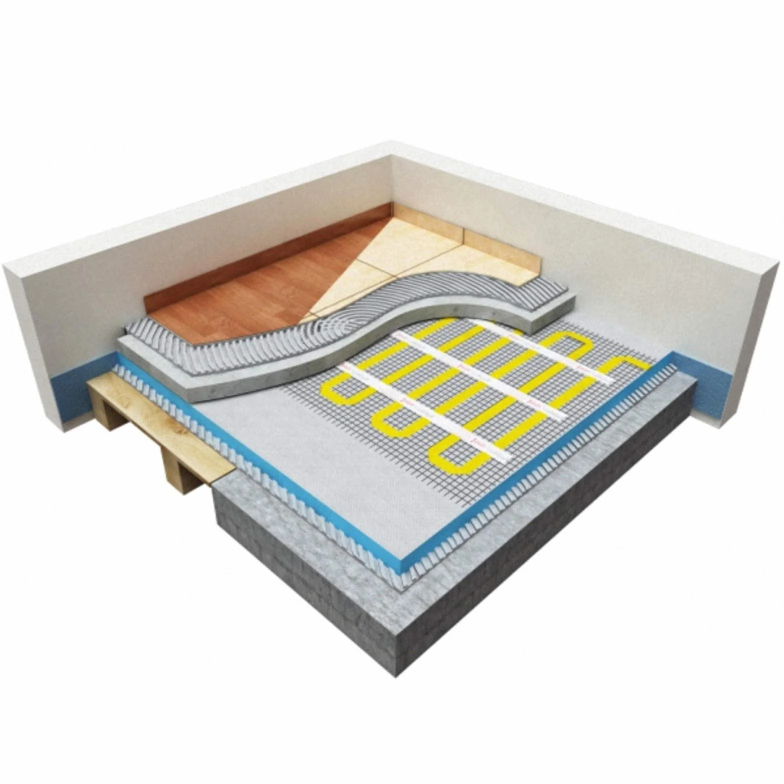 2 m² Mi-Heat 17/5 czarna 200 W/m² mata grzewcza z podwójnym kablem grzewczym | do ceramiki, kamienia naturalnego, betonu, marmuru, podłóg kamiennych