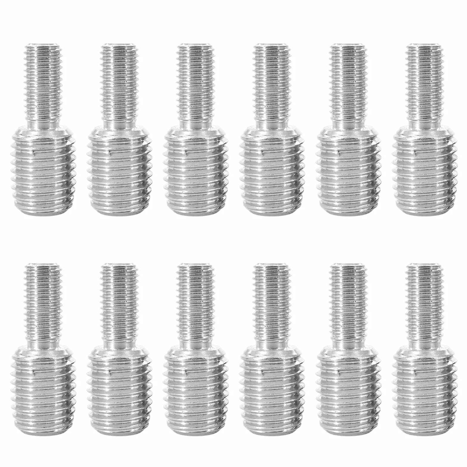 12 sztuk bolców stojących, M6 x 20 mm do M8 x 20 mm, podwójne trzpienie gwintowane, śruba ze stali nierdzewnej, adapter gwintowany, redukcja, adapter do mebli