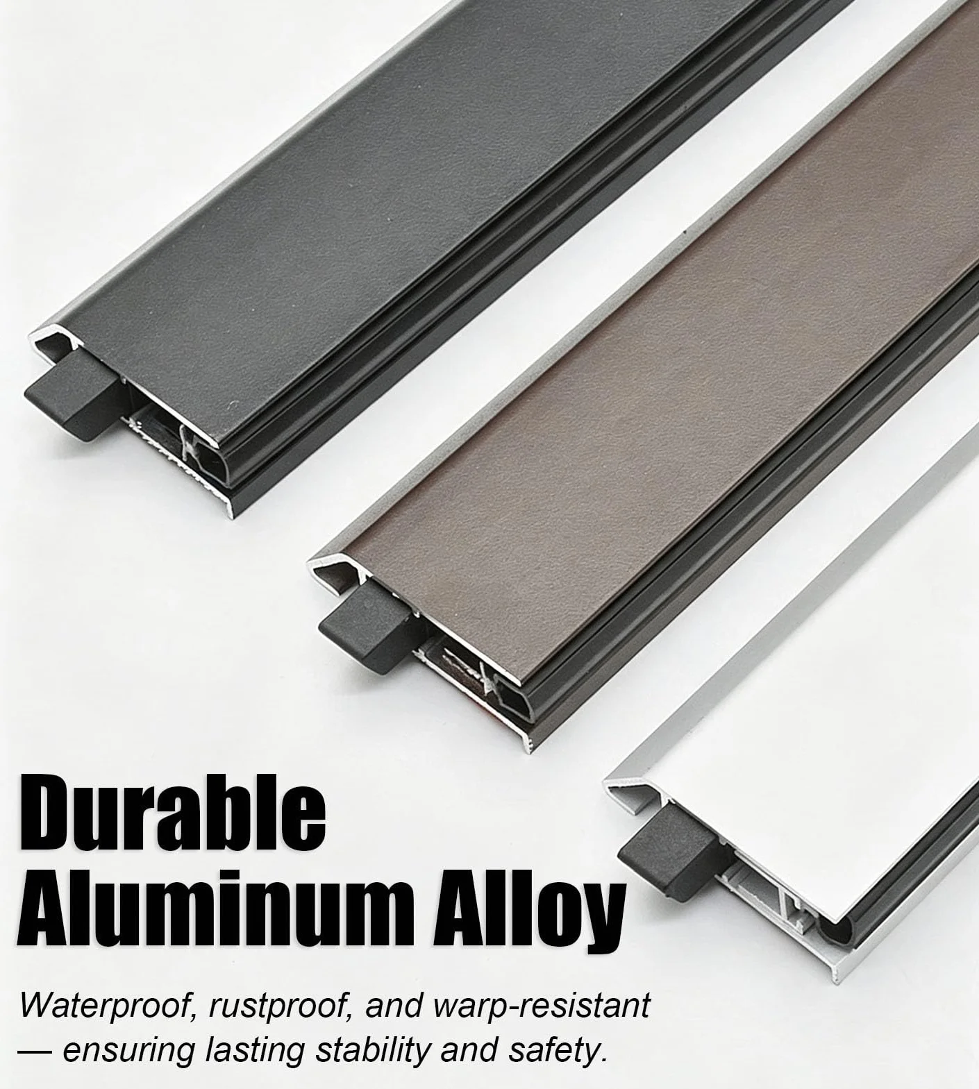 Automatyczna Uszczelka Dolna Nawierzchniowa Automatyczna Uszczelka Opadająca | Samoregulująca Się Uszczelka Przeciwwiatrowa do Drzwi, Aluminiowy Mechaniczny Profil Uszczelniający Szczelinę Pod Drzwiami