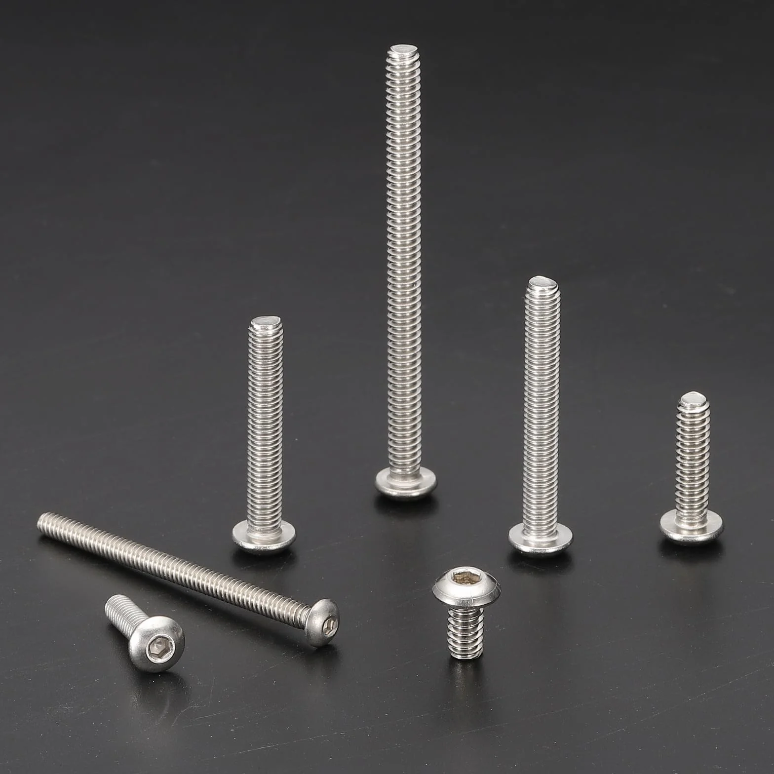 PATIKIL #10-32x7/8" Śruby z łbem sześciokątnym z łbem sześciokątnym, 20 sztuk ze stali nierdzewnej 304 18-8 śruby imbusowe z łbem sześciokątnym kompletny gwint UNF