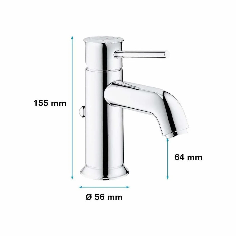 Grohe 23810000 Start Classic Mikser Jednouchwytowy do umywalki, Rozmiar S
