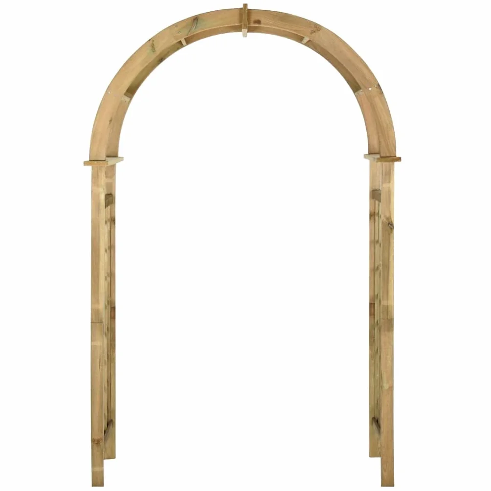 vidaXL Pergola ogrodowa zwieńczona łukiem, impregnowane drewno sosnowe