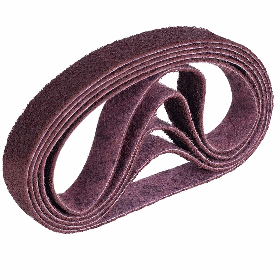 Wykonane z SC-BS taśma szlifierska taśma szlifierska z włókniny, pas do węża, szlifierka taśmowa Medium, Color: red, 40mm x 820mm