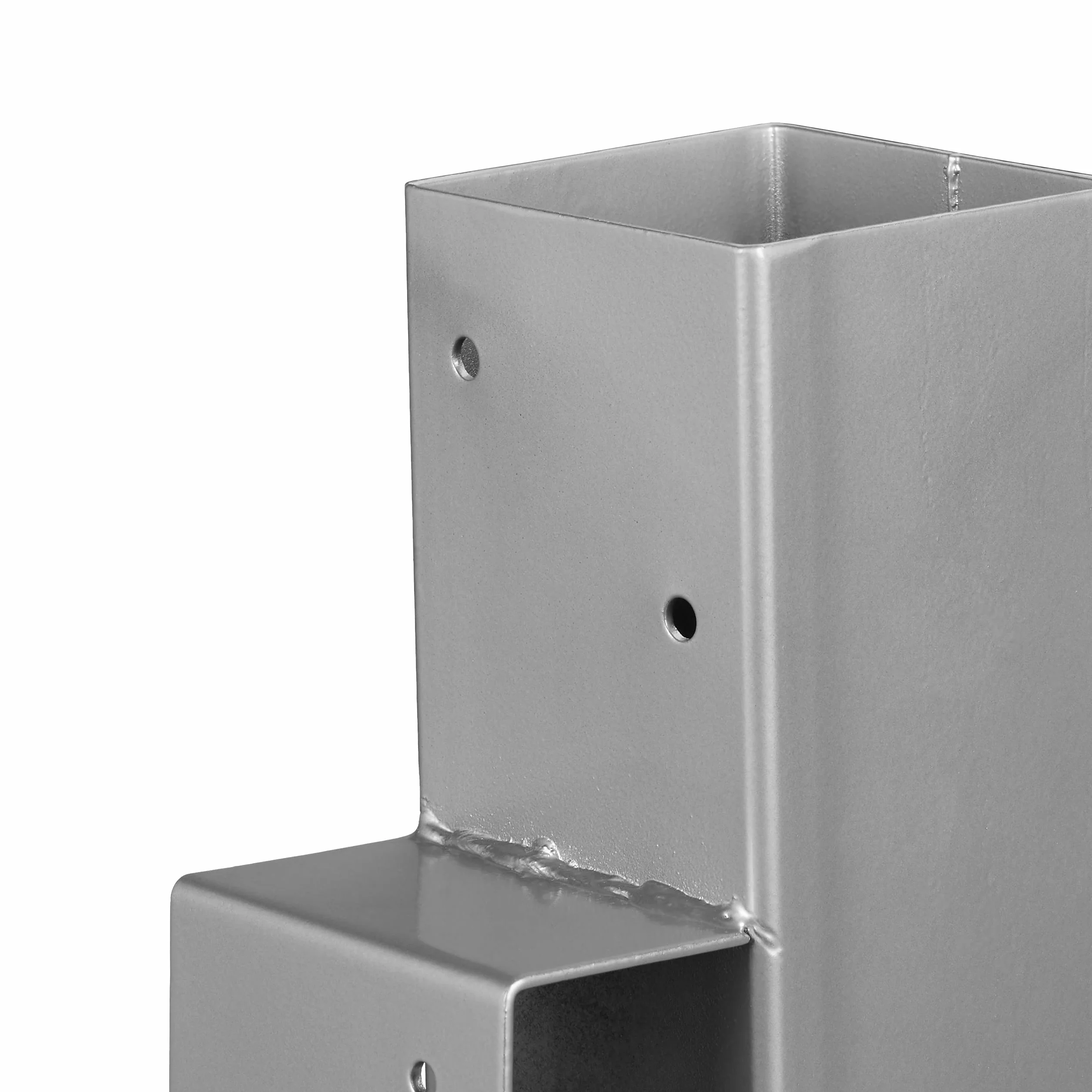 Relaxdays Stojak do układania drewna opałowego, zestaw 2 sztuk, metal, srebrny