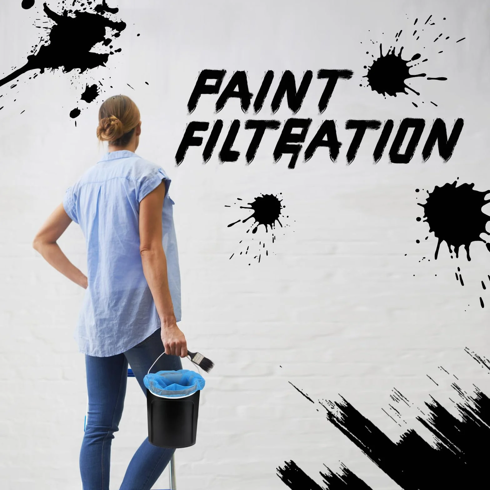 10 Sztuk Sitko do Farby, 1 Galon Sitko na Wiadro Worek Filtrujacy z Drobnej Siatki Hydroponiczny Worek Filtrujacy na Farbe z Gumka Otwór od Góry do Farby Ogrodnictwo