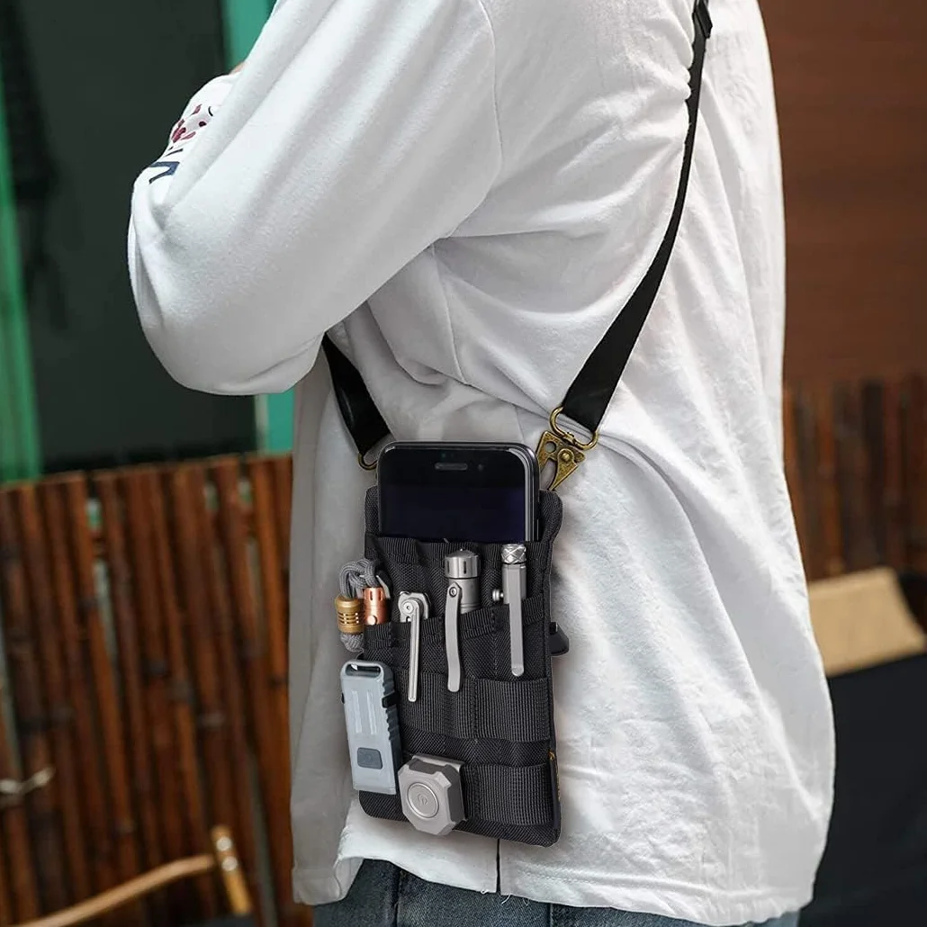 VIPERADE VE3 EDC Pouch mała torba na narzędzia, organizer, nylonowa, wielofunkcyjna, mała torba na latarkę, przybory wielofunkcyjne, długopis, notatnik