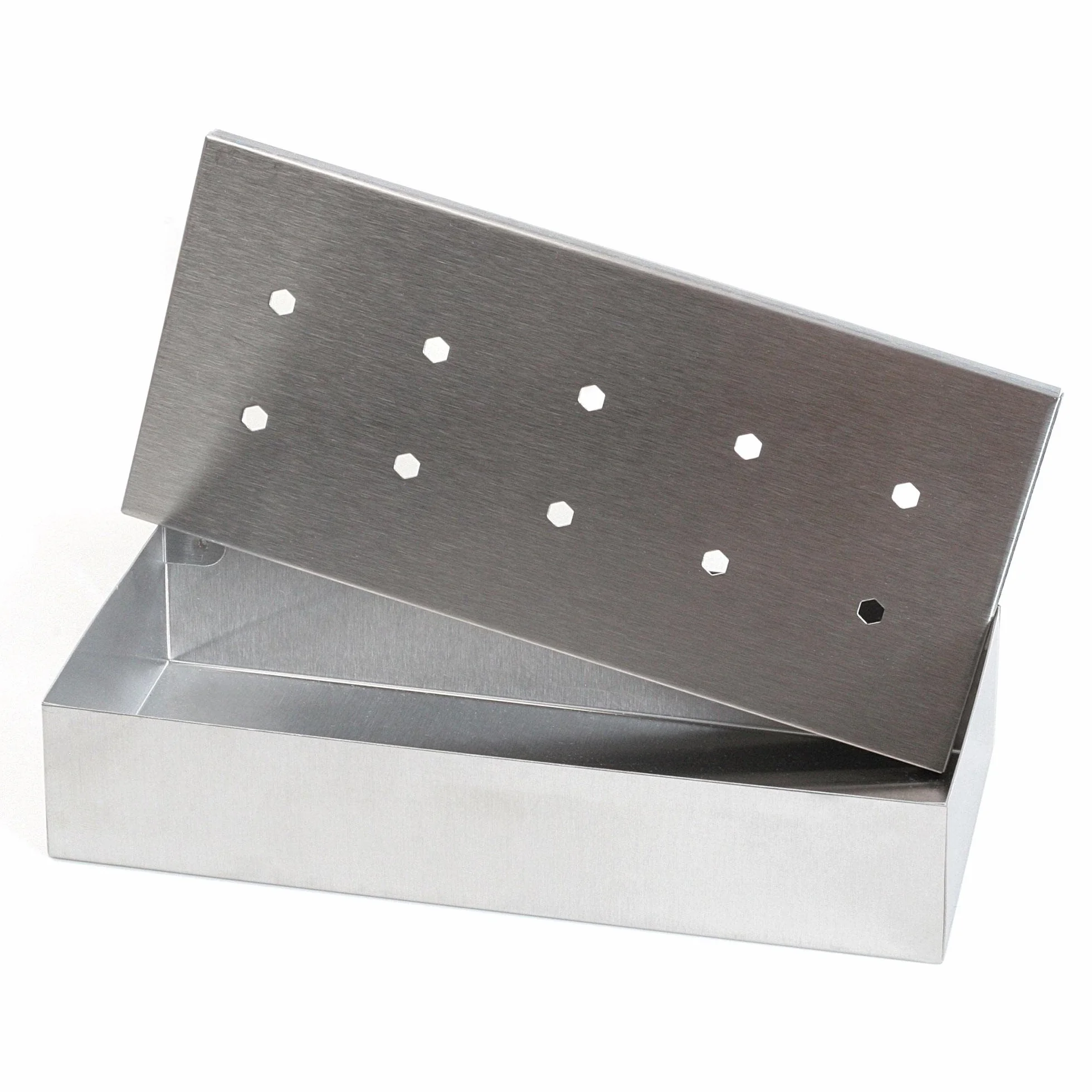 Wenco Pudełko wędzarnicze 20 x 9,5 x 4 cm stal nierdzewna do grilla gazowego i węglowego