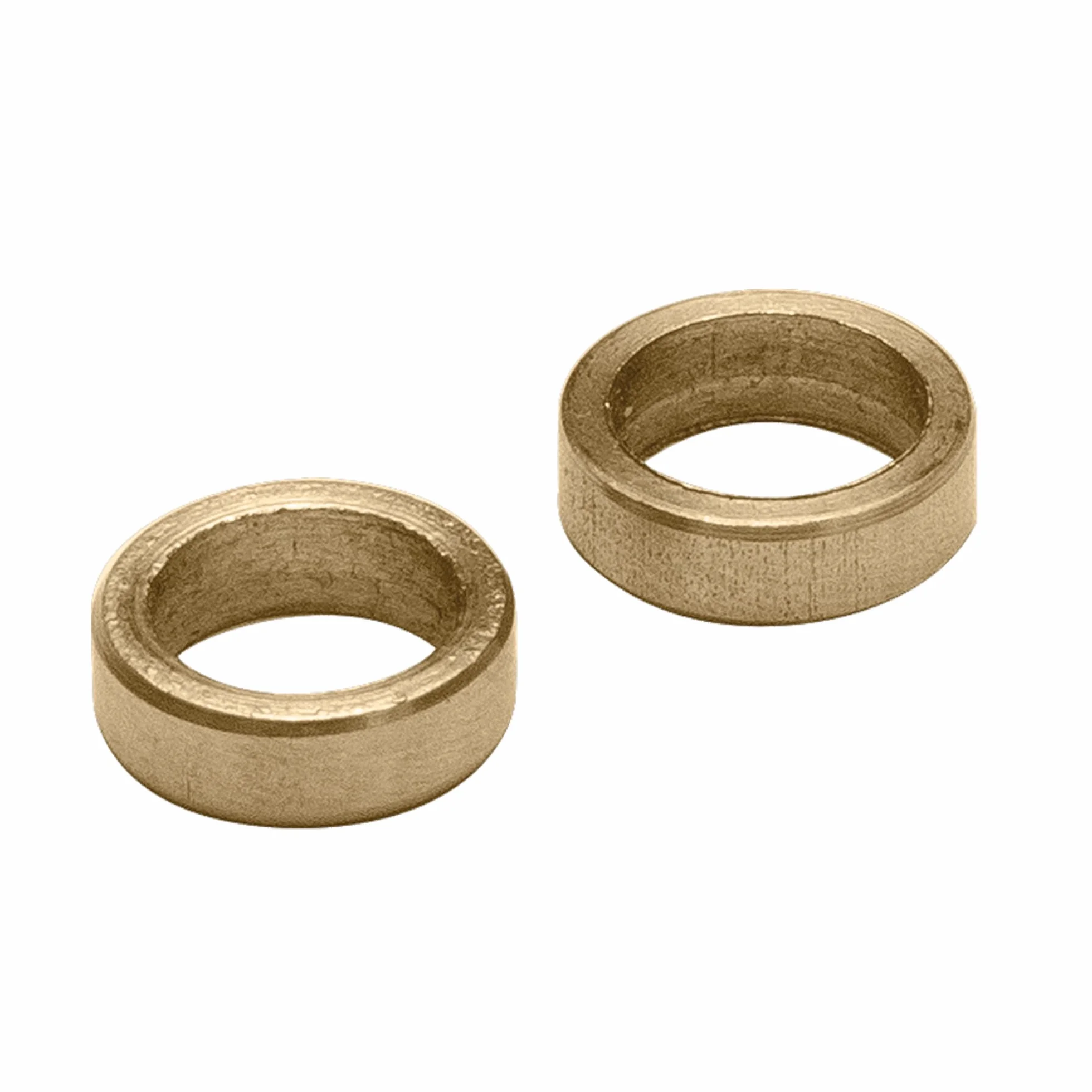 MICEL - 90721 - Owałki do drzwi stalowych, podkładka do zawiasów, wykończenie mosiężne, 10 sztuk, 10,5 x 10,5 x 3 mm