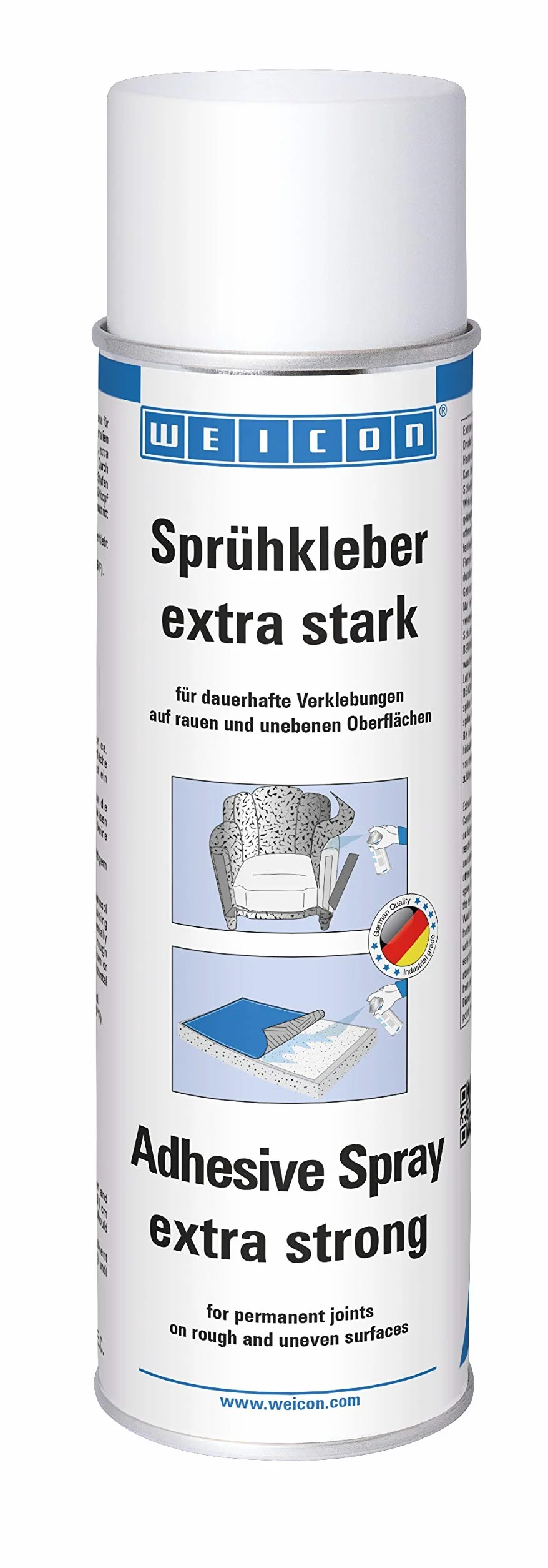 WEICON Klej uniwersalny w sprayu, ekstra mocny, biały, 500 ml
