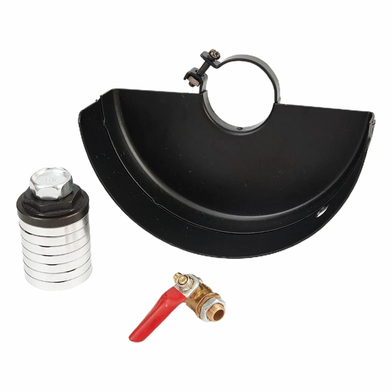 Szlifierka kątowa osłona zabezpieczająca 160x48mm + adapter M14 nakrętki kołnierzowe dłutownica głowica konwersyjna akcesoria do elektronarzędzi 1 zestaw (Color : 160x48mm M14)