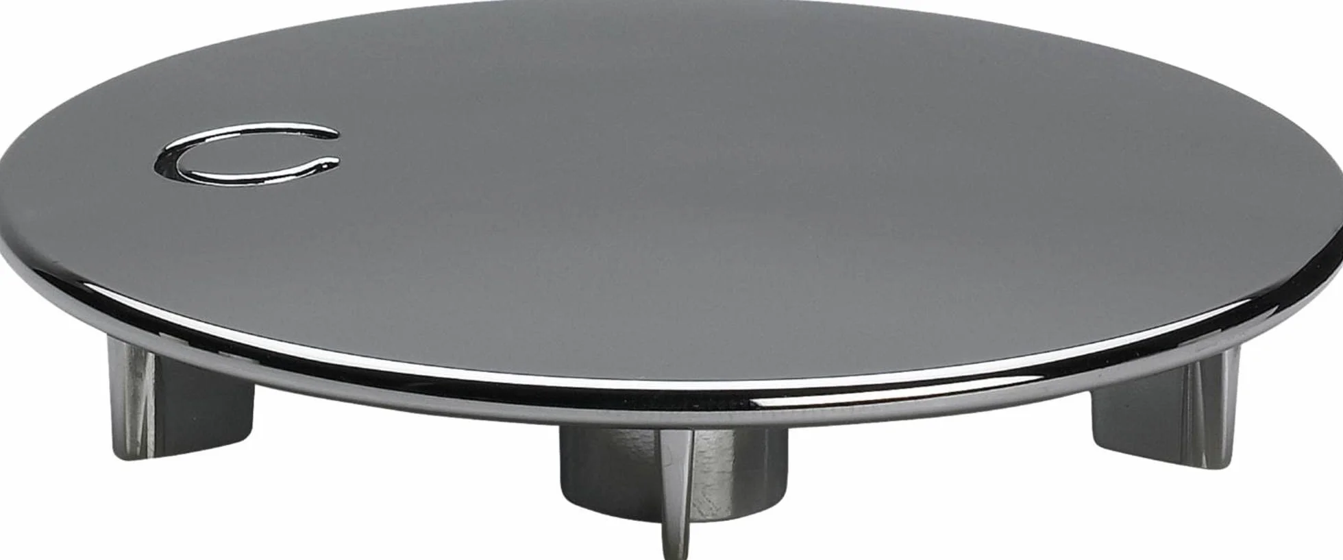 Viega Domoplex chromowana pokrywa kaptura, średnica: 75 mm, model: 6930.0 kompatybilny z Domoplex 52 mm Viega zestaw odpływowy pionowy/poziomy