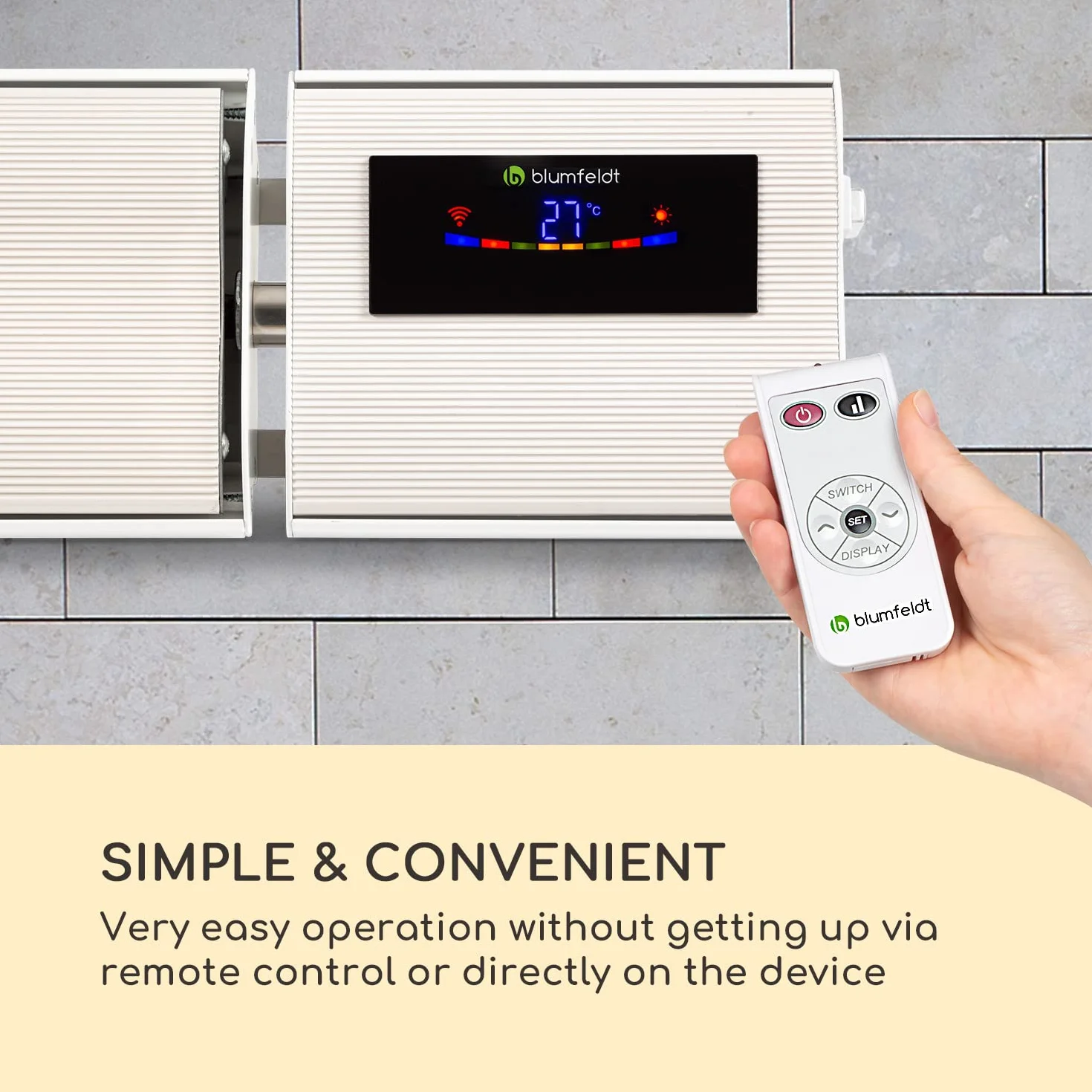 Blumfeldt Cosmic Beam Smart promiennik podczerwieni 3000 W biały