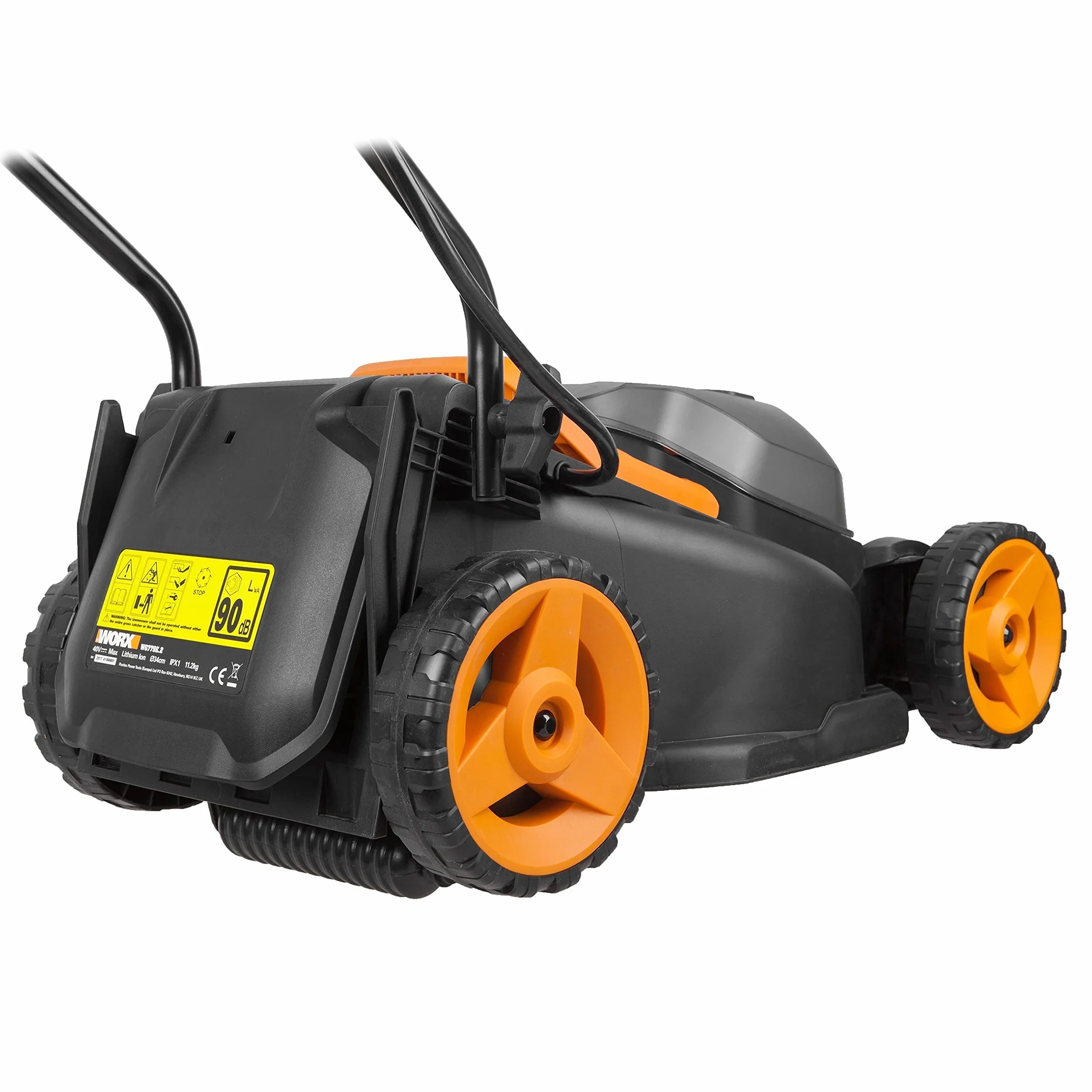 Worx WG779E Kosiarka Rotacyjna 40 V Czarny Pomarańczowy