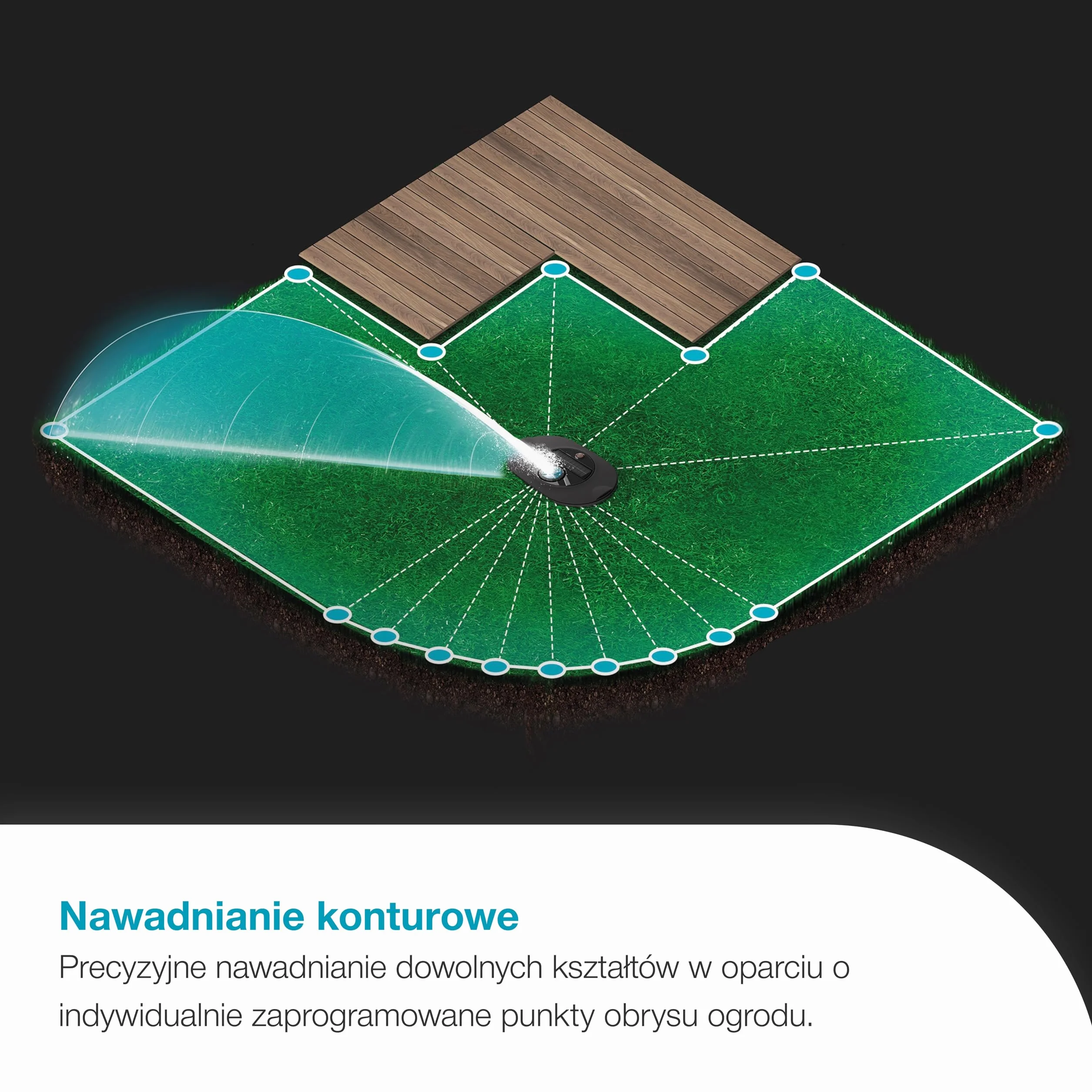 Gardena AquaPrecise nawadniania rurociągowego Bluetooth 320 m² akcesoria
