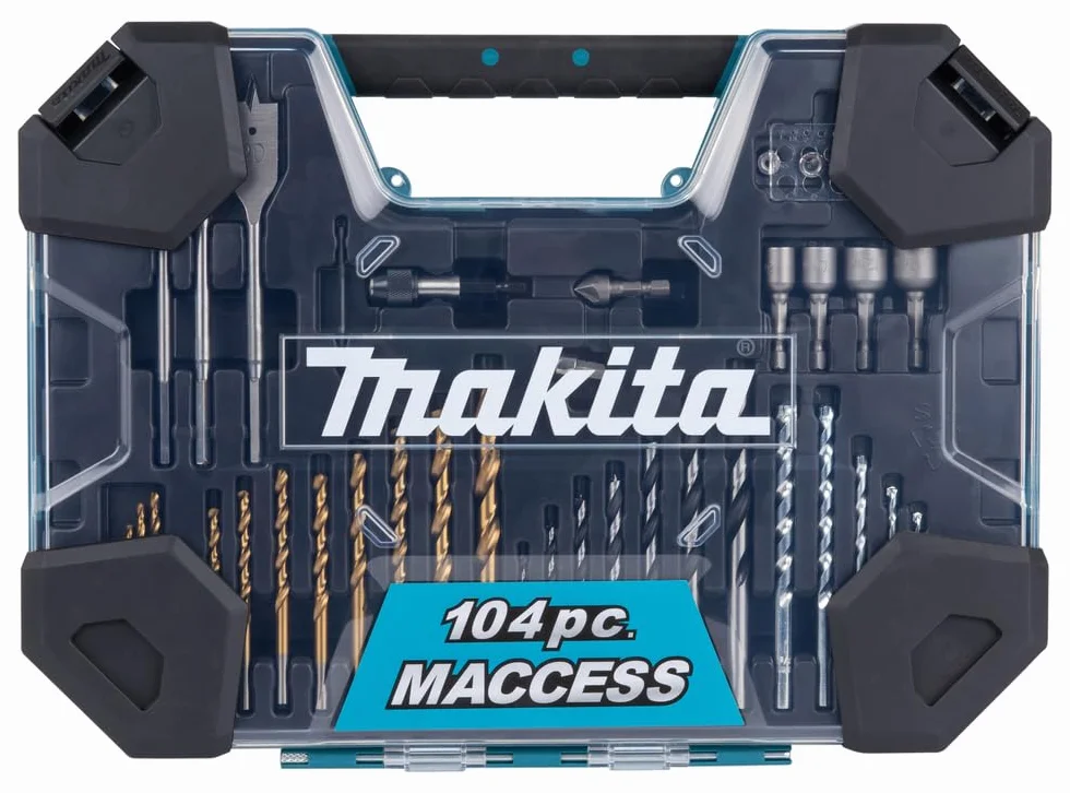 Makita E-22604 104 części Zestaw wierteł i bitów