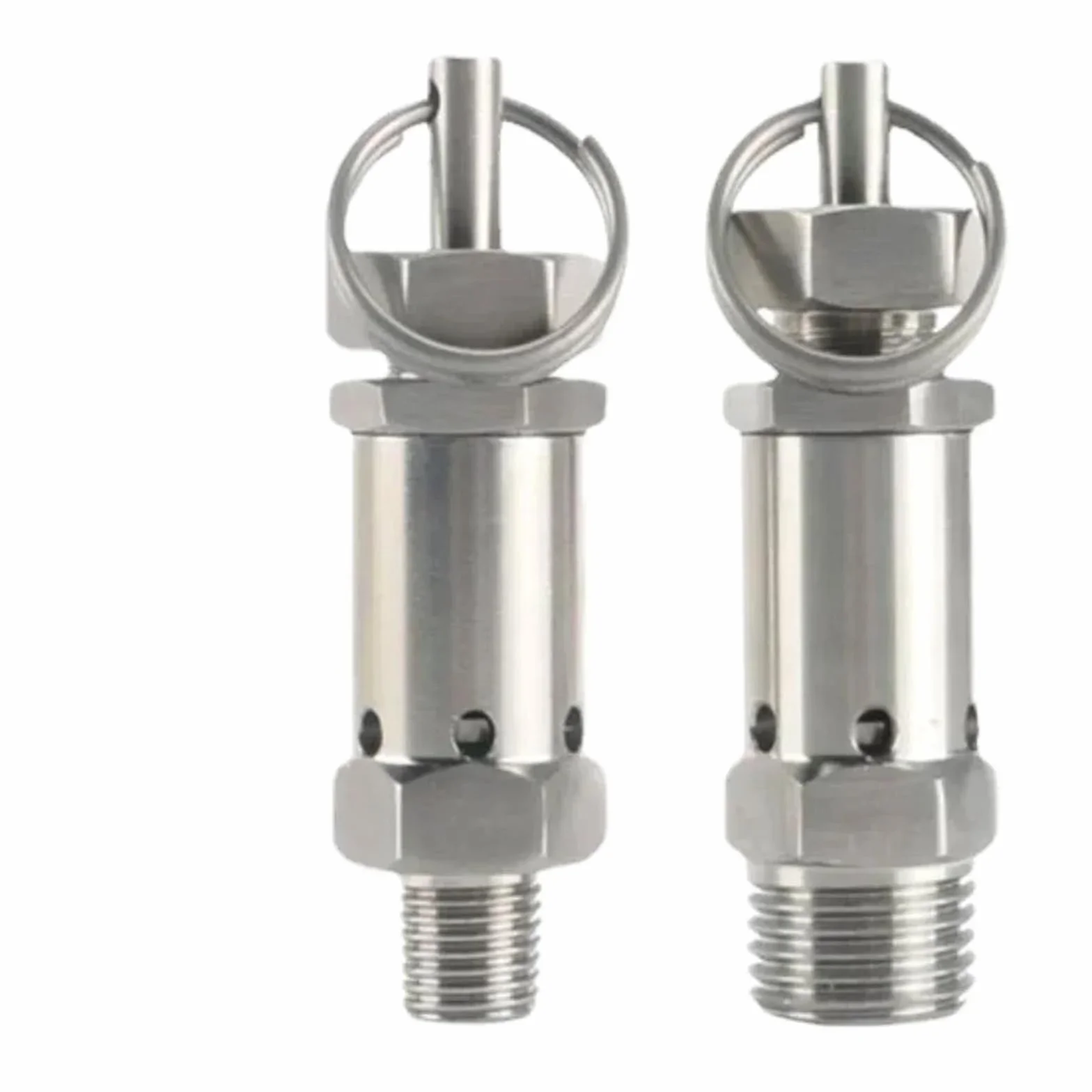 1/4" 3/8" 1/2" BSPT męski 0,5 1 2 3-10 Bar regulowany 304 ze stali nierdzewnej sanitarny zawór nadmiarowy ciśnienia zawór bezpieczeństwa sprężarka powietrza(3/8",BSPT MALE_0.5 BAR FIXED)