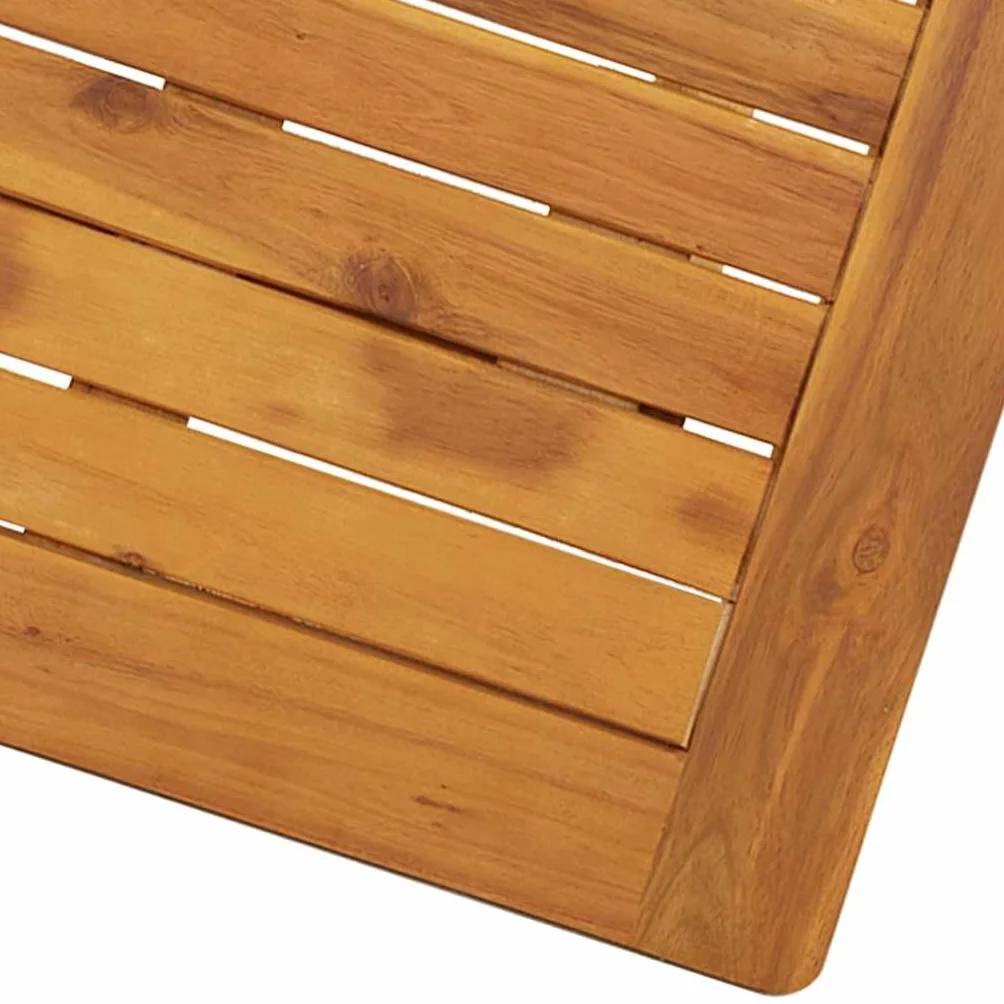 vidaXL Składany stół ogrodowy 70 x 70 x 75 cm lite drewno akacjowe
