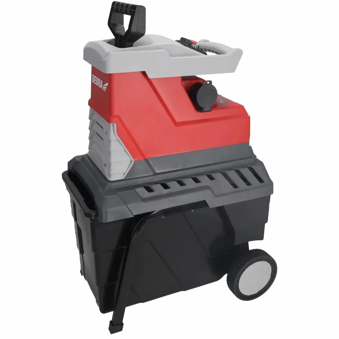 DEDRA rozdrabniacz ogrodowy elektryczny do noży o mocy 2800 W, grubość do 45 mm, worek na ścinki 55 l, 2950 obr./min, rozdrabniacz i młynek do kompostu – większa siła i skuteczność przebiegu