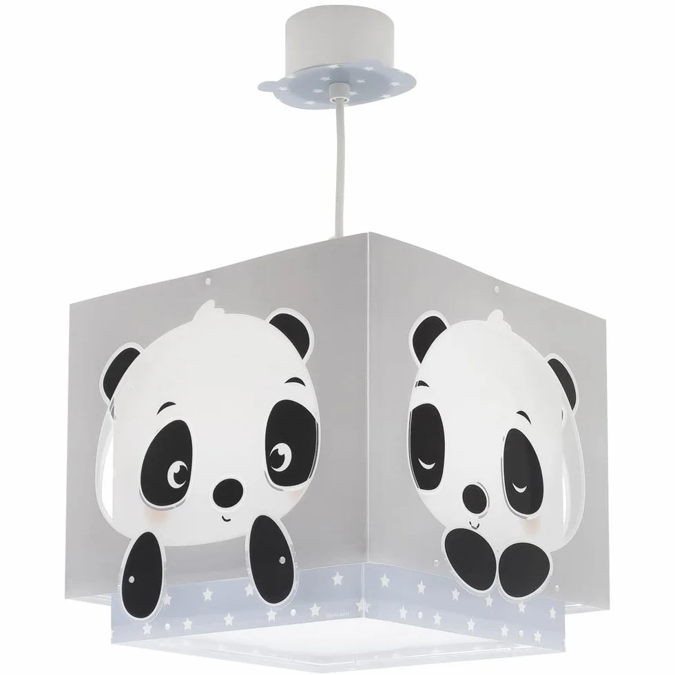 Dziecięca lampa wisząca Dalber Panda w kolorze niebieskim